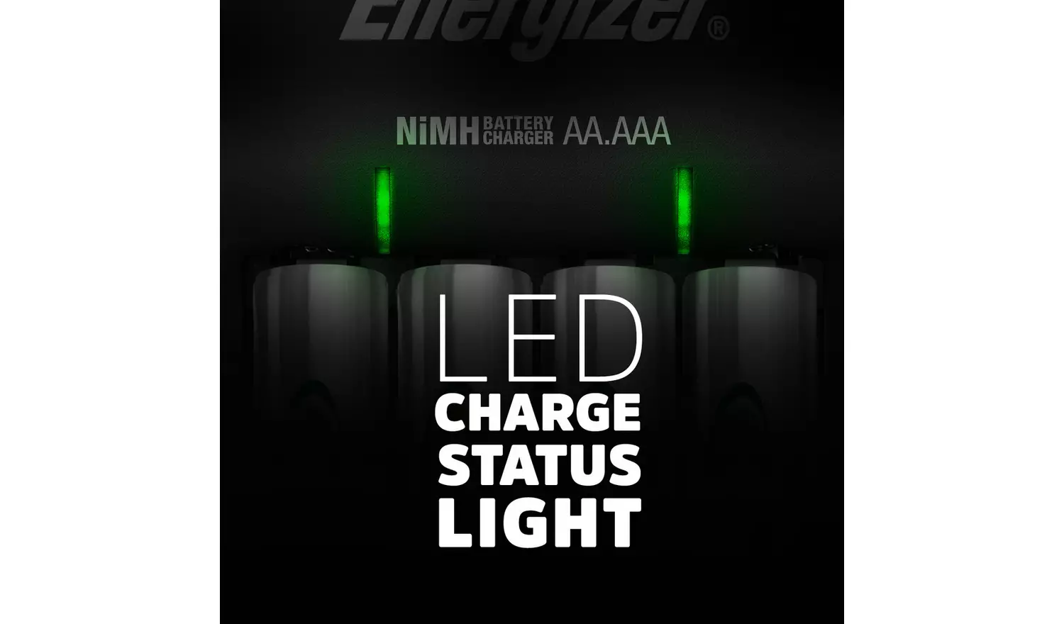 Energizer Recharge Base Charger with 4 AA batteries