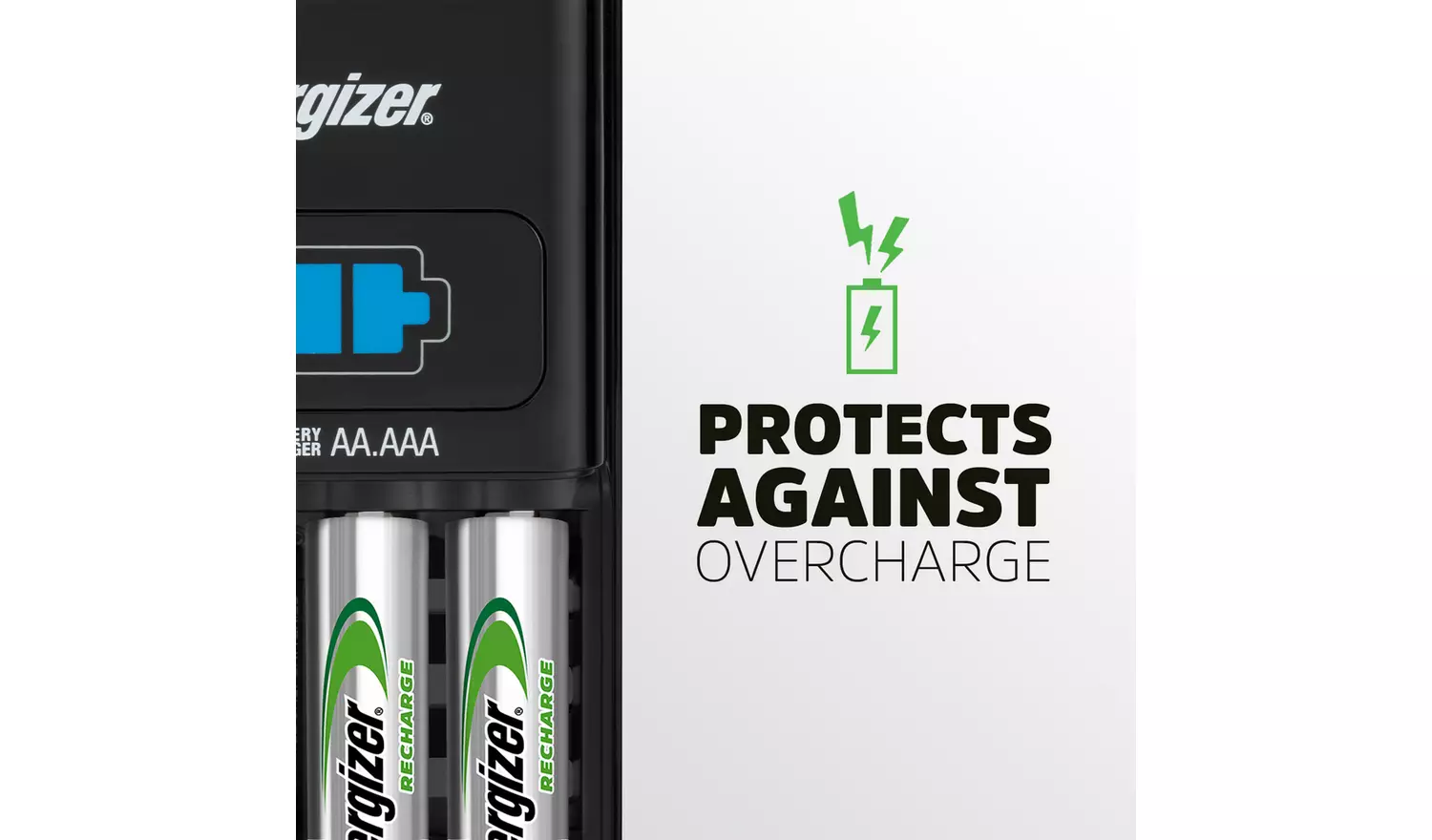Energizer 1 Hour Battery Charger with 4 x AA Batteries