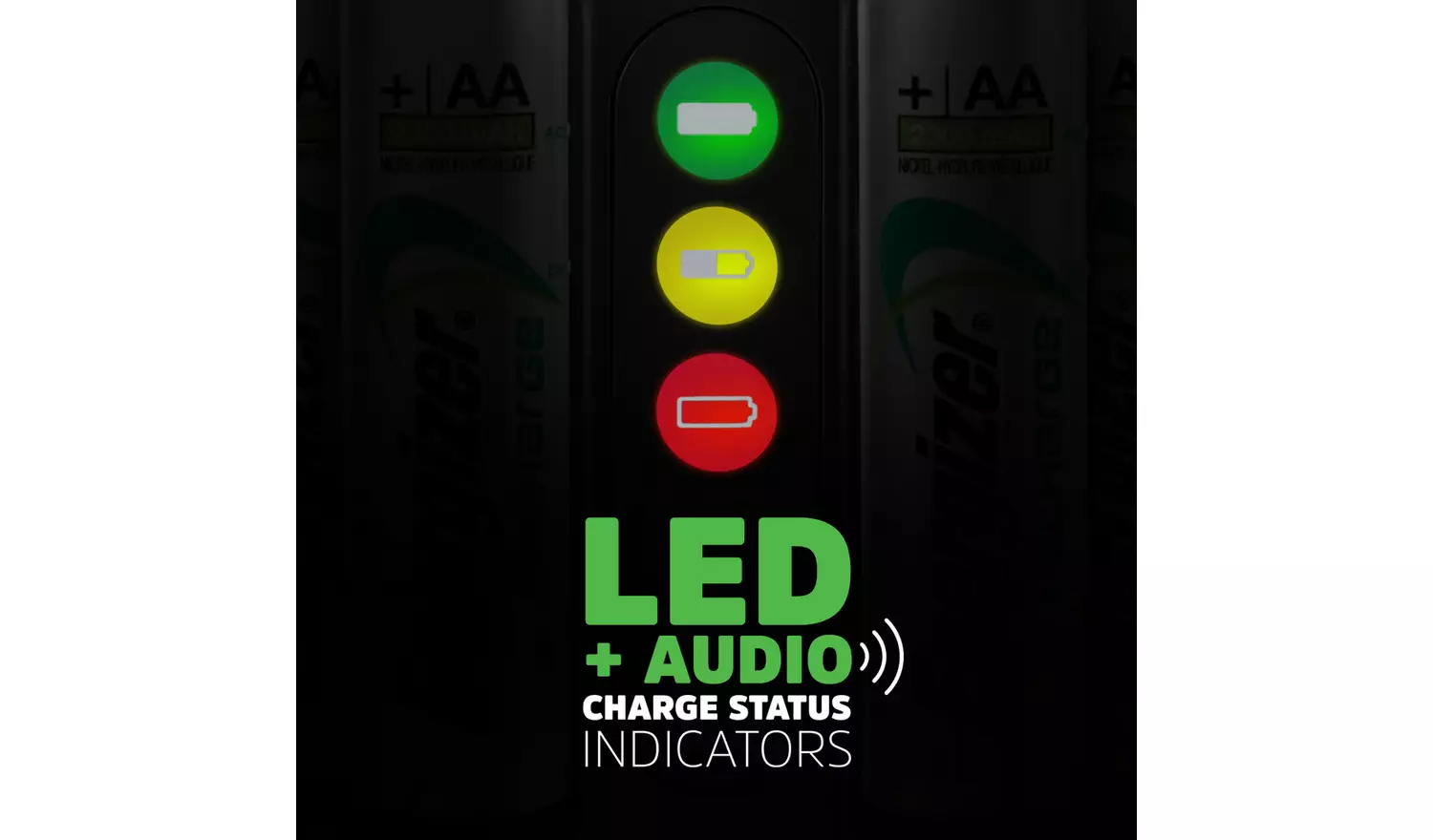 Energizer Pro Battery Charger with 4 x AA Batteries