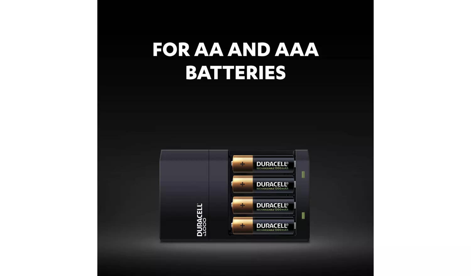 Duracell 4 hours Battery Charger with 2 AA and 2 AAA