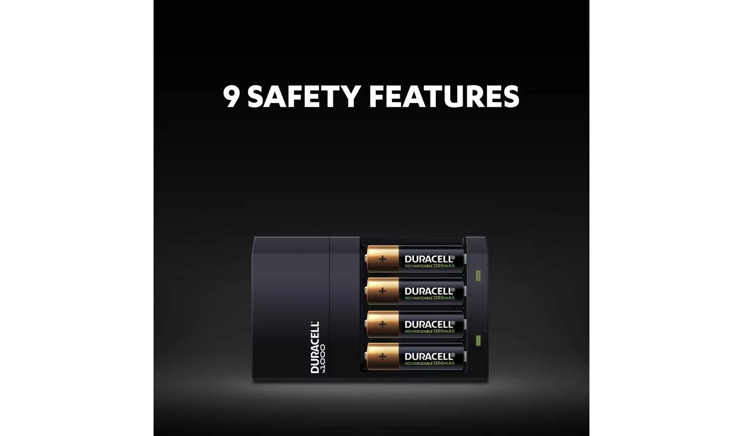 Duracell 4 hours Battery Charger with 2 AA and 2 AAA