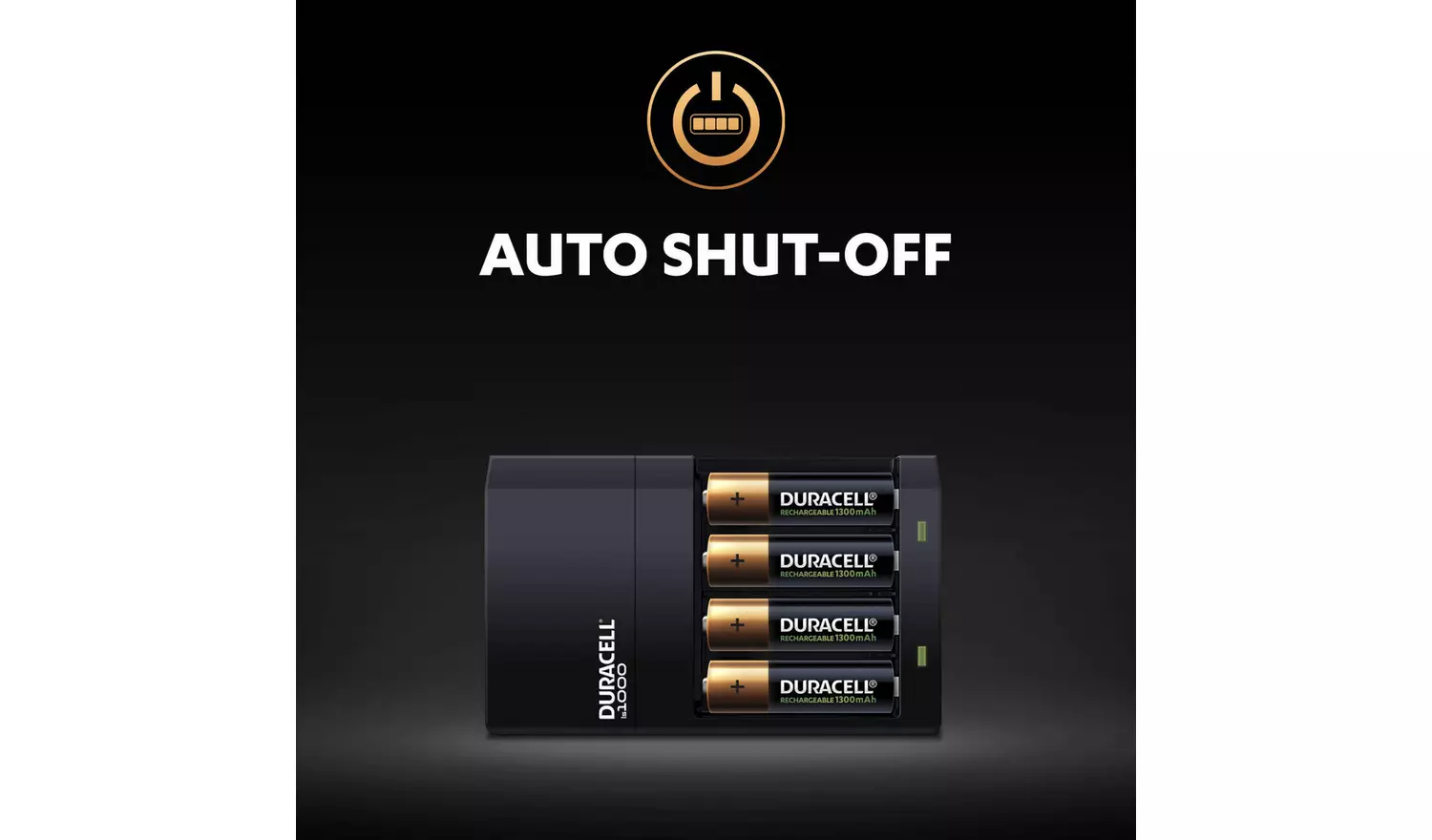 Duracell 4 hours Battery Charger with 2 AA and 2 AAA