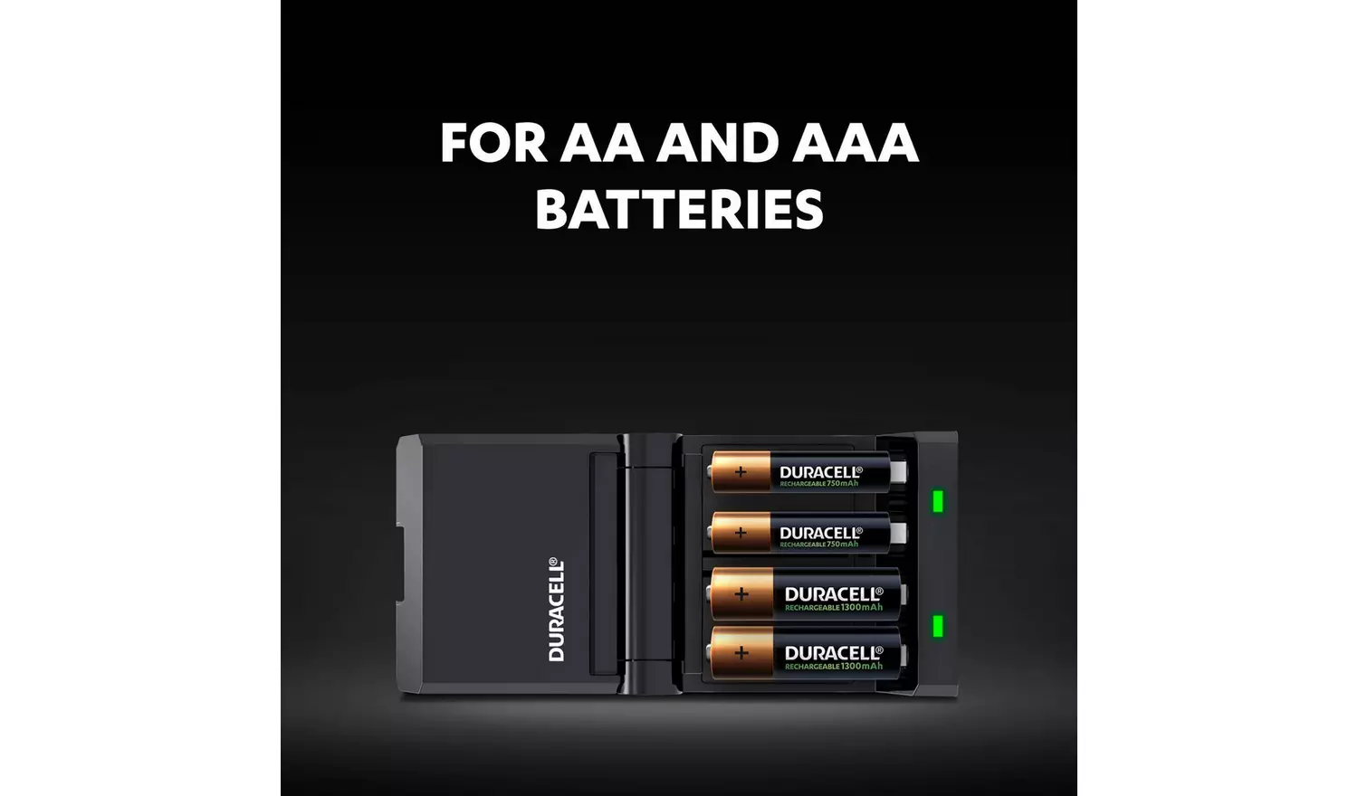 Duracell 45 Minutes Battery Charger with 2 AA and 2 AAA