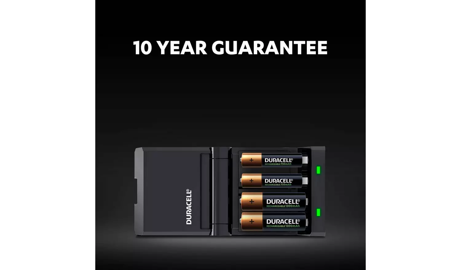 Duracell 45 Minutes Battery Charger with 2 AA and 2 AAA