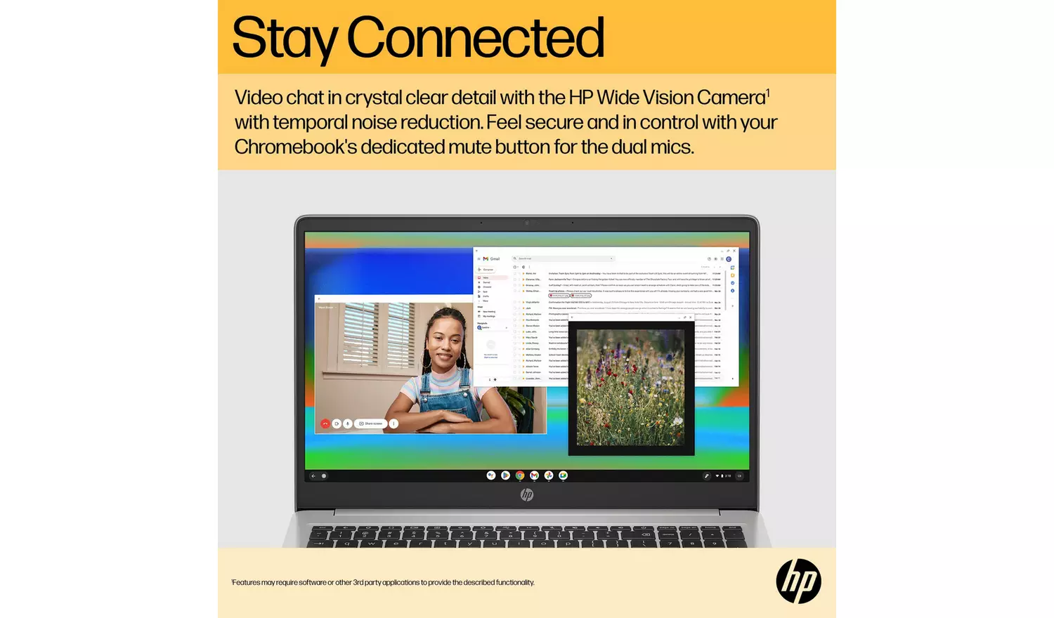 HP 15a-na0007na 15.6in Celeron 4GB 128GB Chromebook - Grey