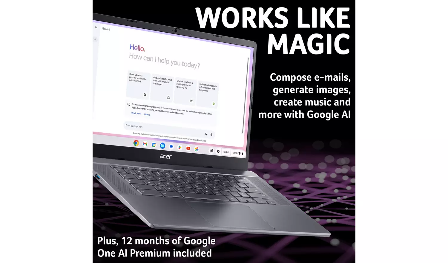 Acer CB515-2H 15.6in i3 8GB 256GB Chromebook Plus