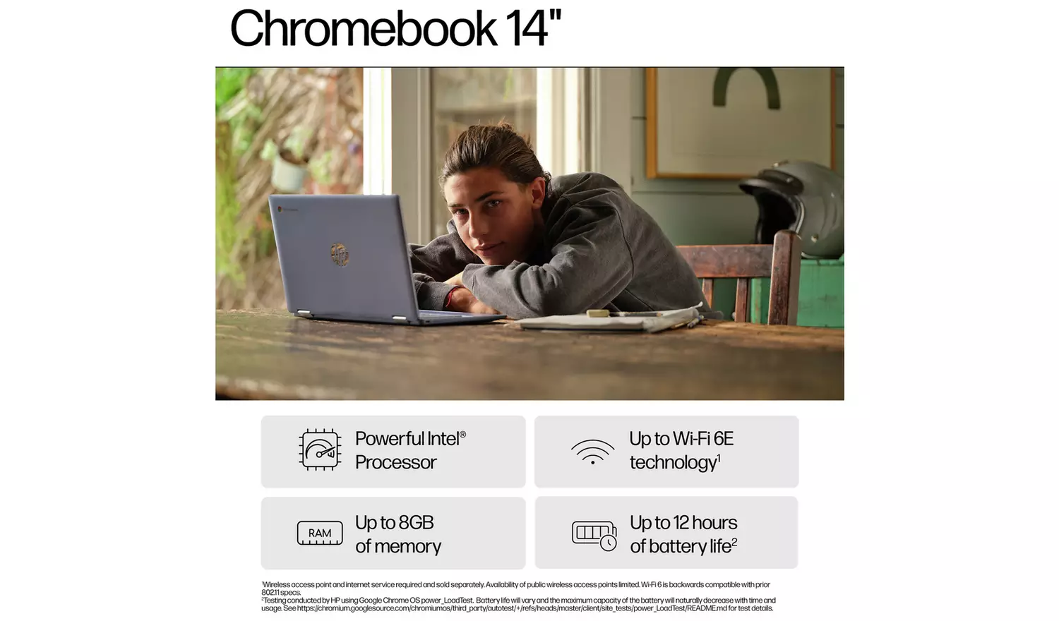 HP 14a-nf0003na 14in Intel 8GB 128GB Chromebook