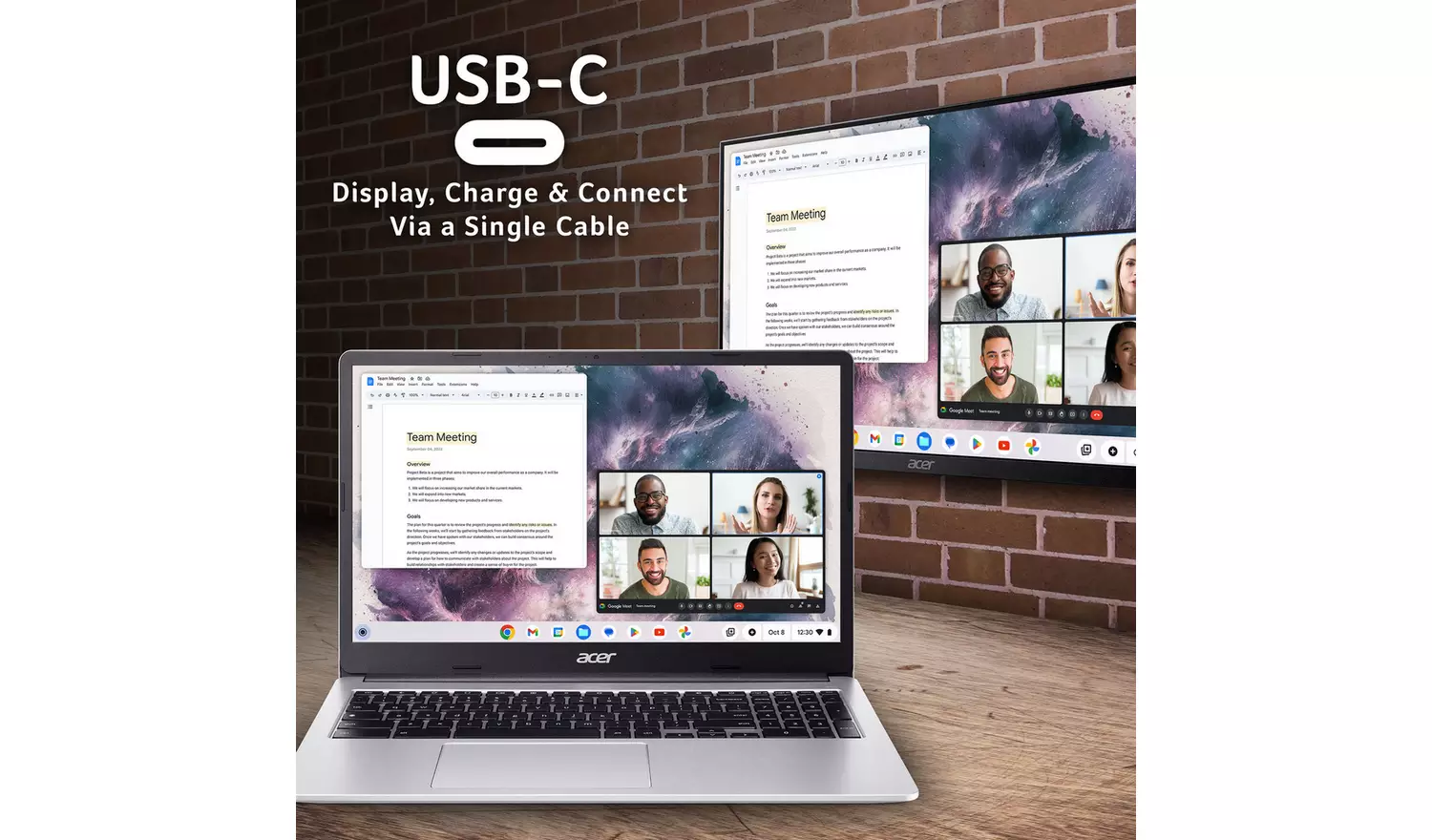 Acer 315 15.6in Celeron 4GB 128GB Chromebook - Silver