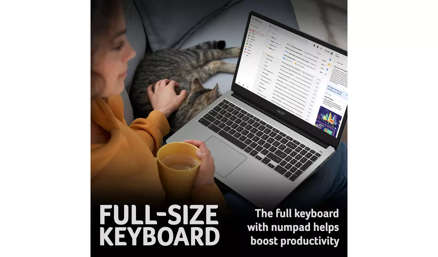 Acer 315 15.6in Celeron 4GB 128GB Chromebook - Silver