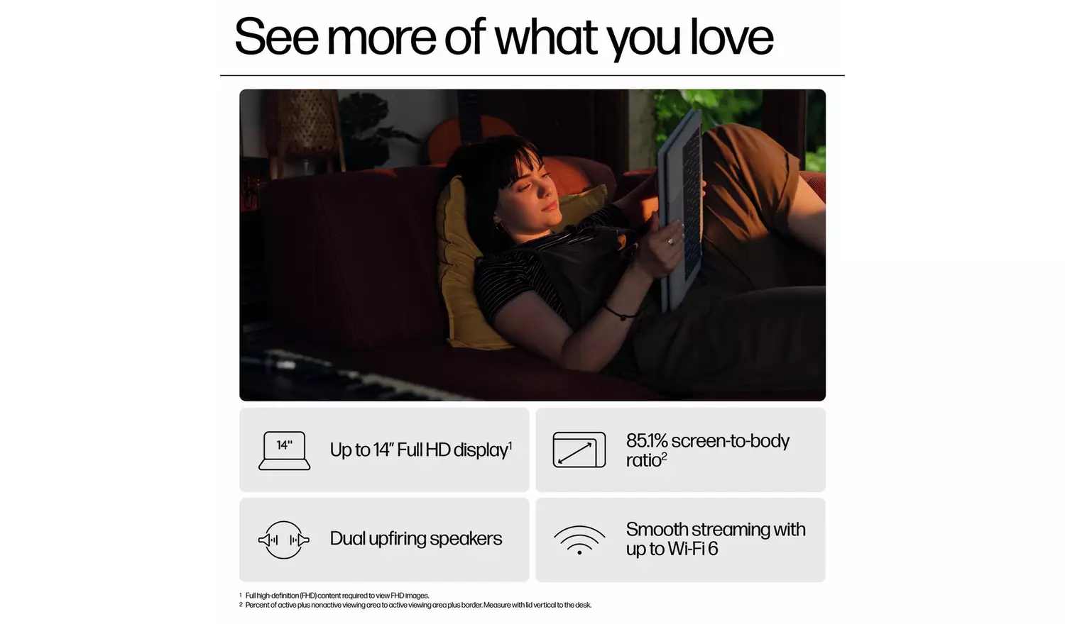 HP x360 14b-cd0002na 14in Intel N100 4GB 128GB Chromebook