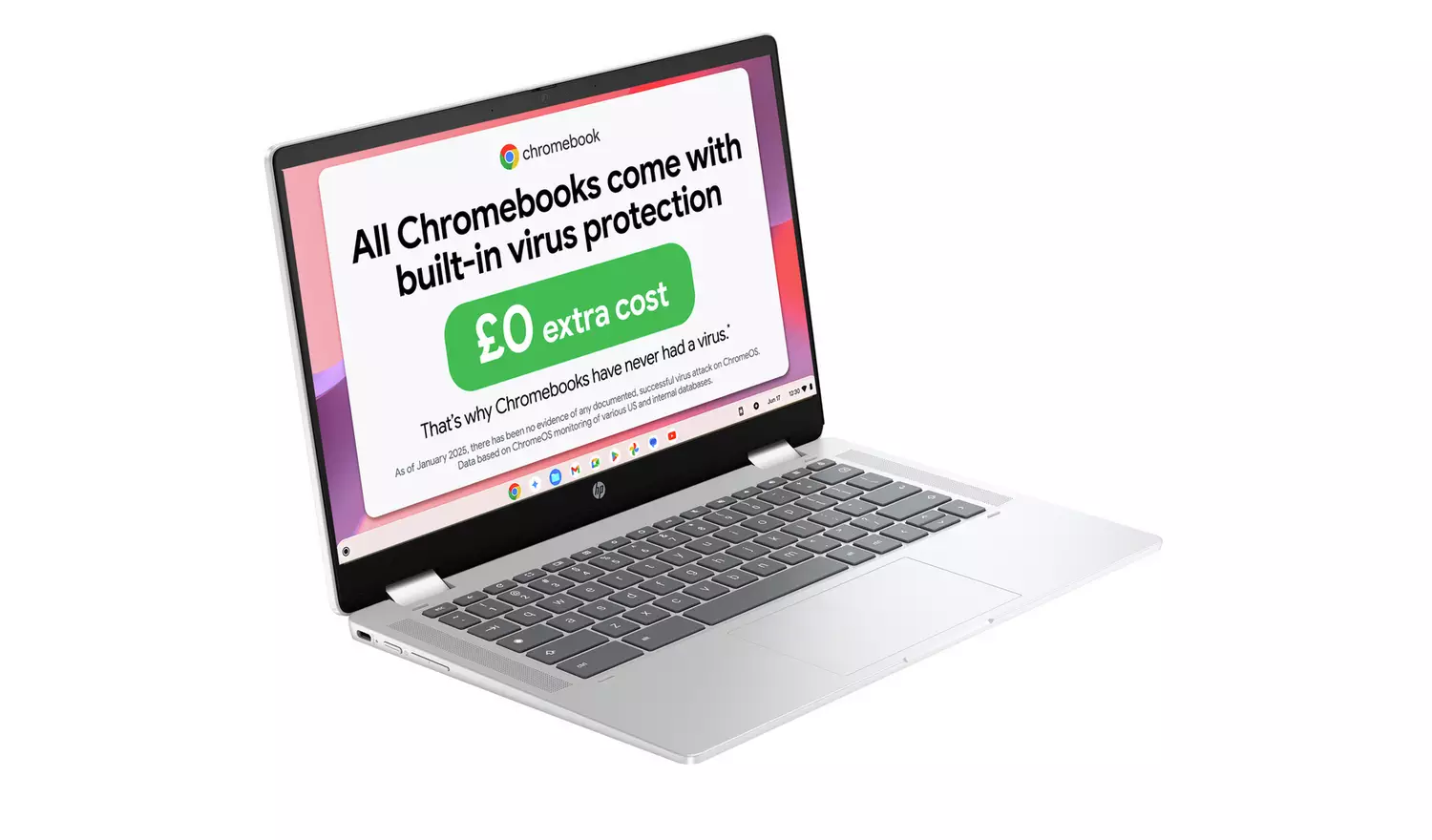 HP x360 14b-cd0002na 14in Intel N100 4GB 128GB Chromebook