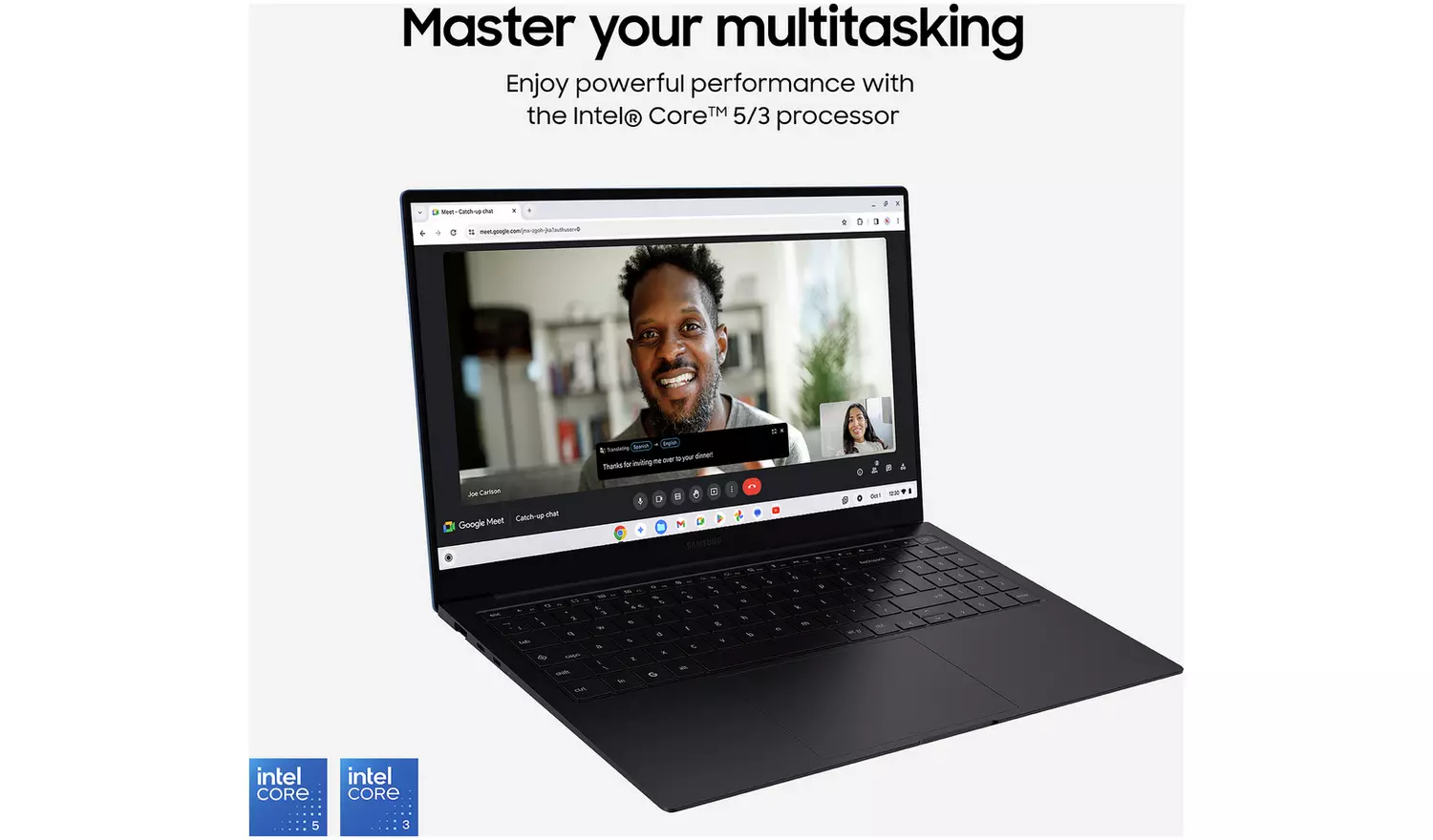 Samsung Galaxy 15.6in 8GB Core 5 256GB Chromebook - Blue