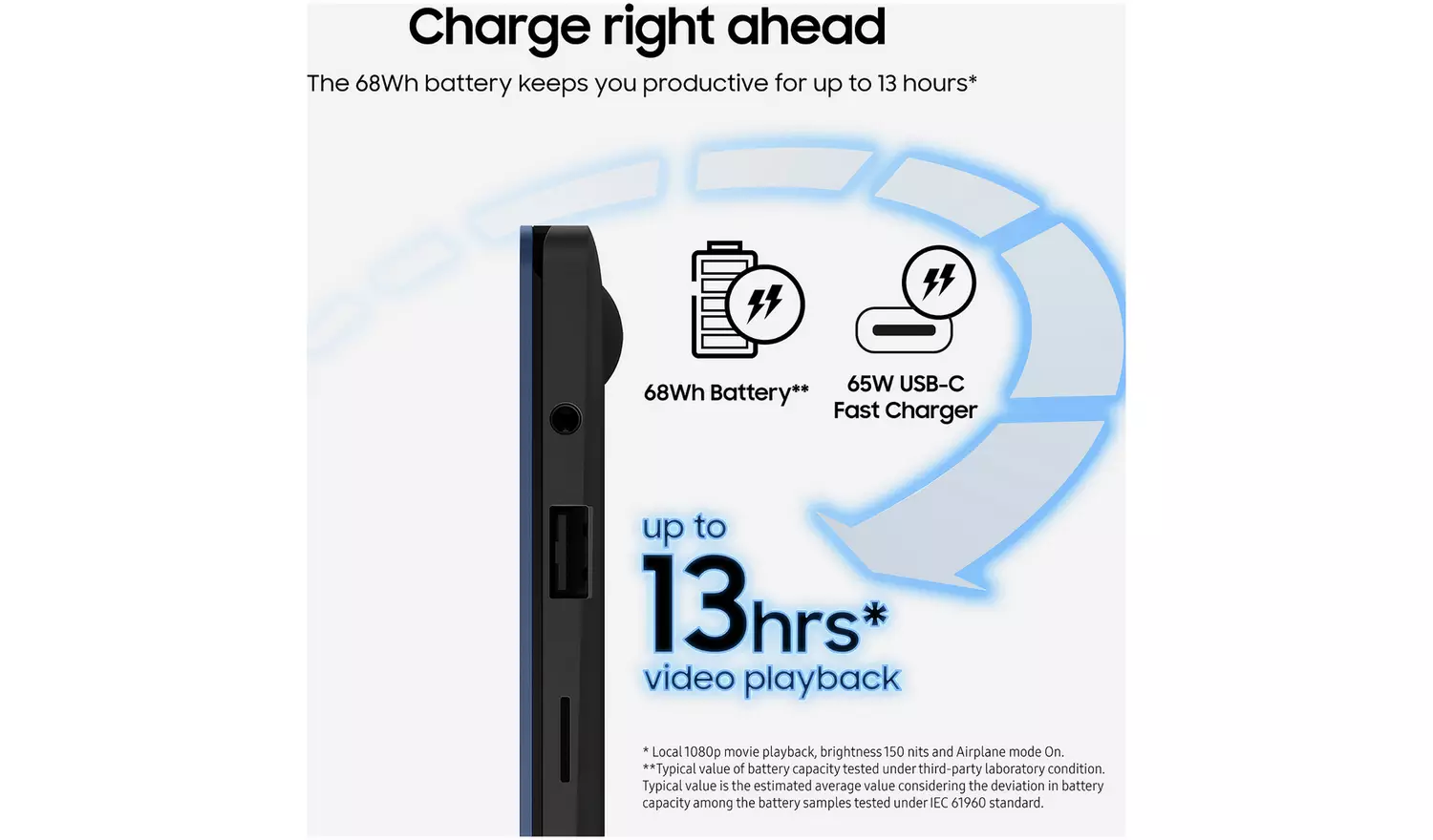 Samsung Galaxy 15.6in 8GB Core 5 256GB Chromebook - Blue