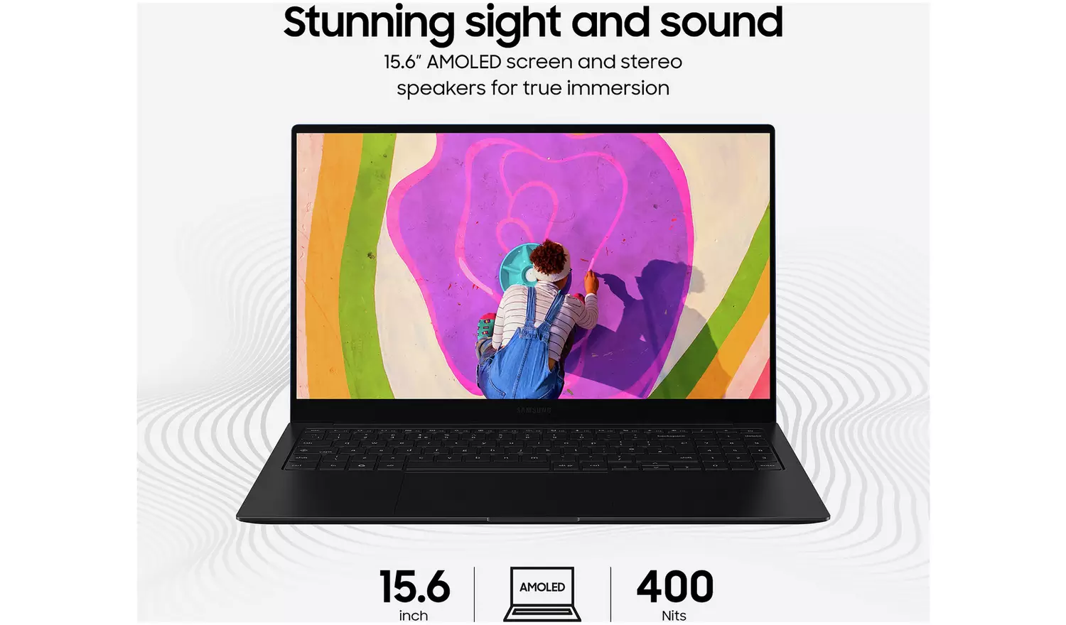 Samsung Galaxy 15.6in 8GB Core 5 256GB Chromebook - Blue