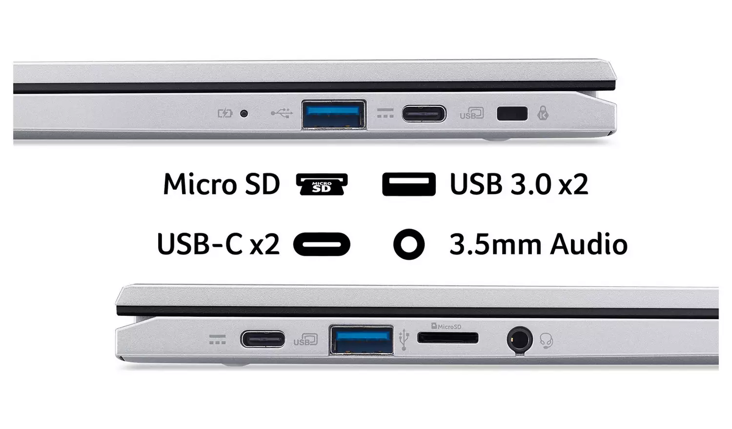 Acer 314 14in N100 8GB 128GB Chromebook - Silver