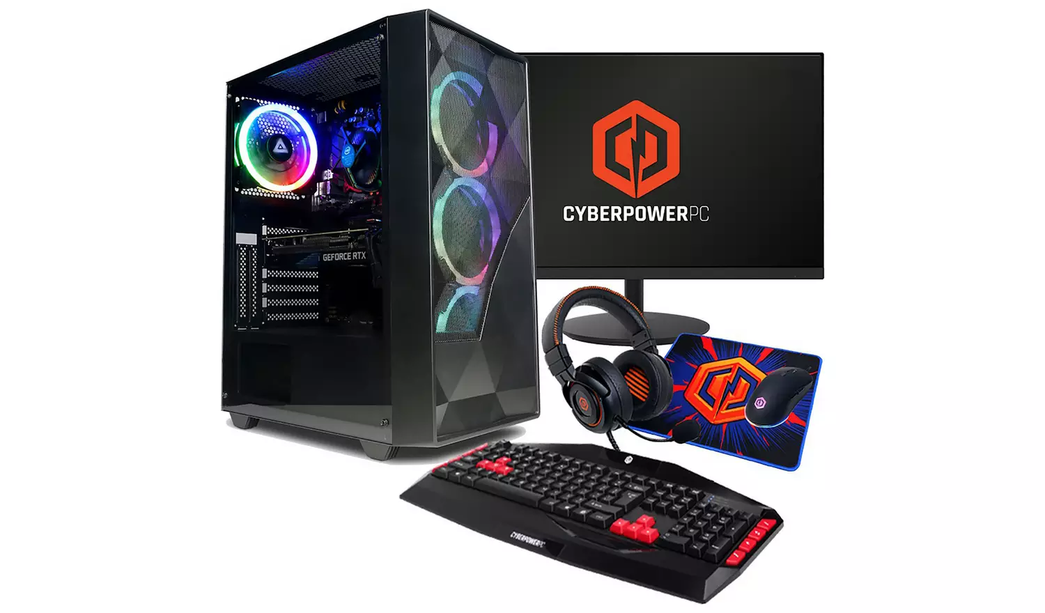 CyberPowerPC i5 16GB 1TB RTX 4060 Gaming PC Bundle