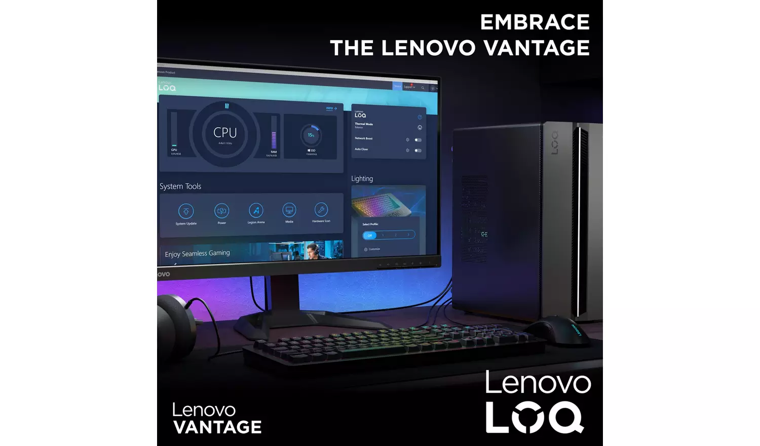 Lenovo LOQ i5 16GB 512GB RTX 3050 Gaming PC