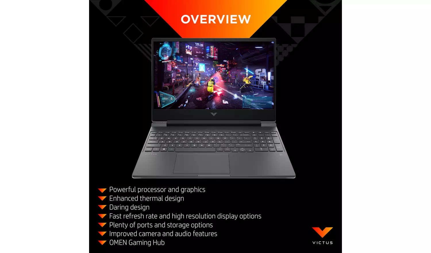 HP Victus 15.6in i5 16GB 512GB RTX3050 Gaming Laptop Bundle