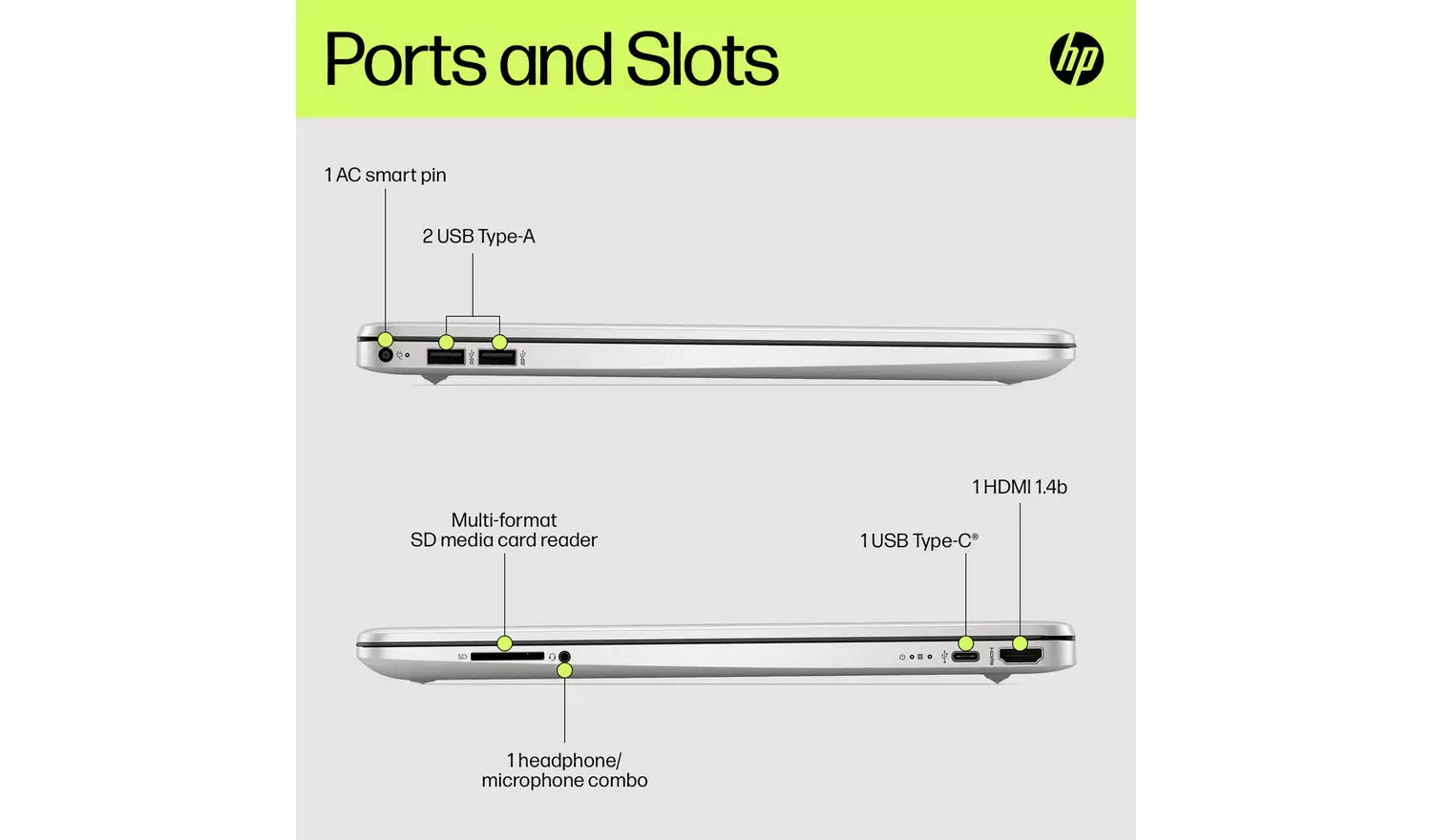 HP 15s 15.6in i3 4GB 128GB Laptop Bundle + Norton - Silver