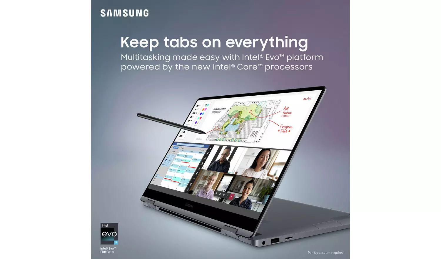 Samsung Galaxy Book4 360 15.6in Core 5 8GB 256GB Laptop