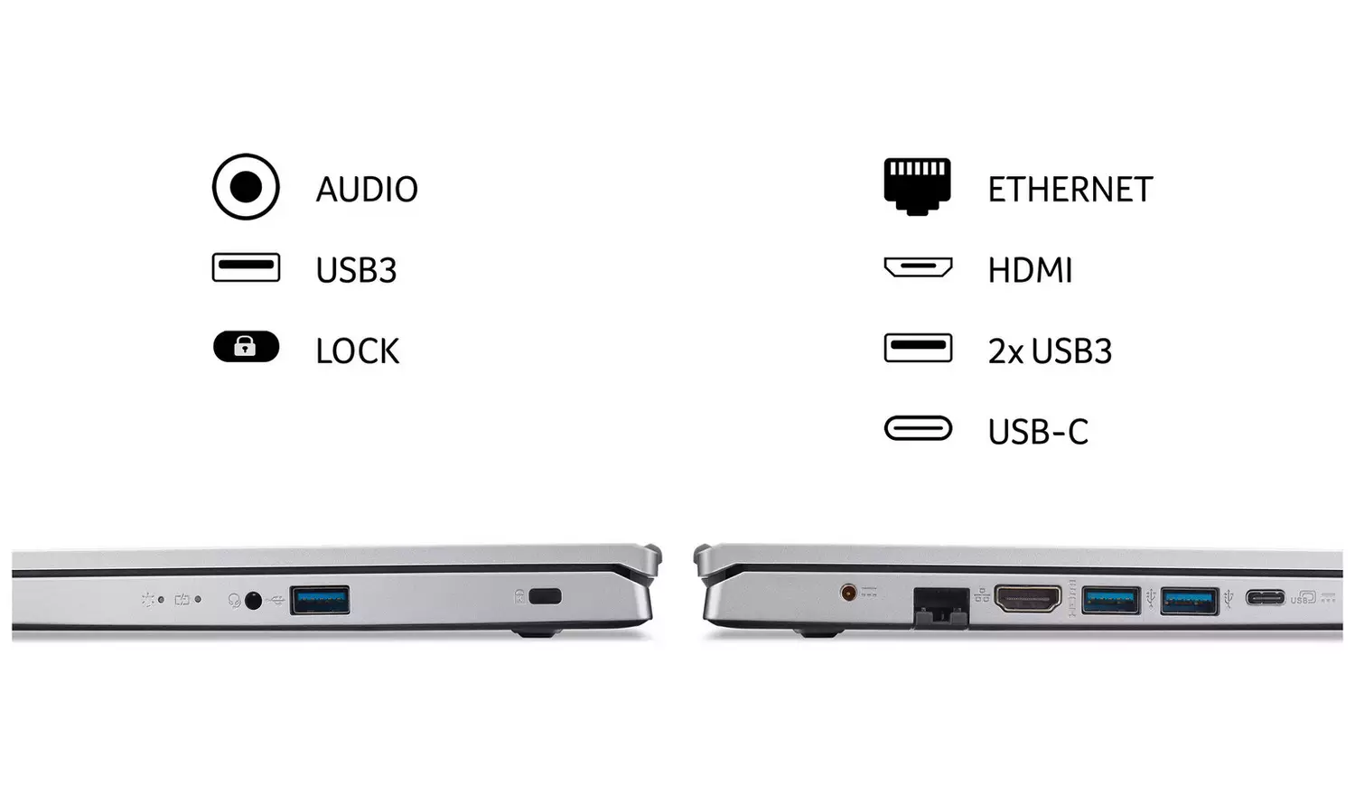 Acer Aspire 3 15.6in Ryzen 5 16GB 512GB Laptop - Silver