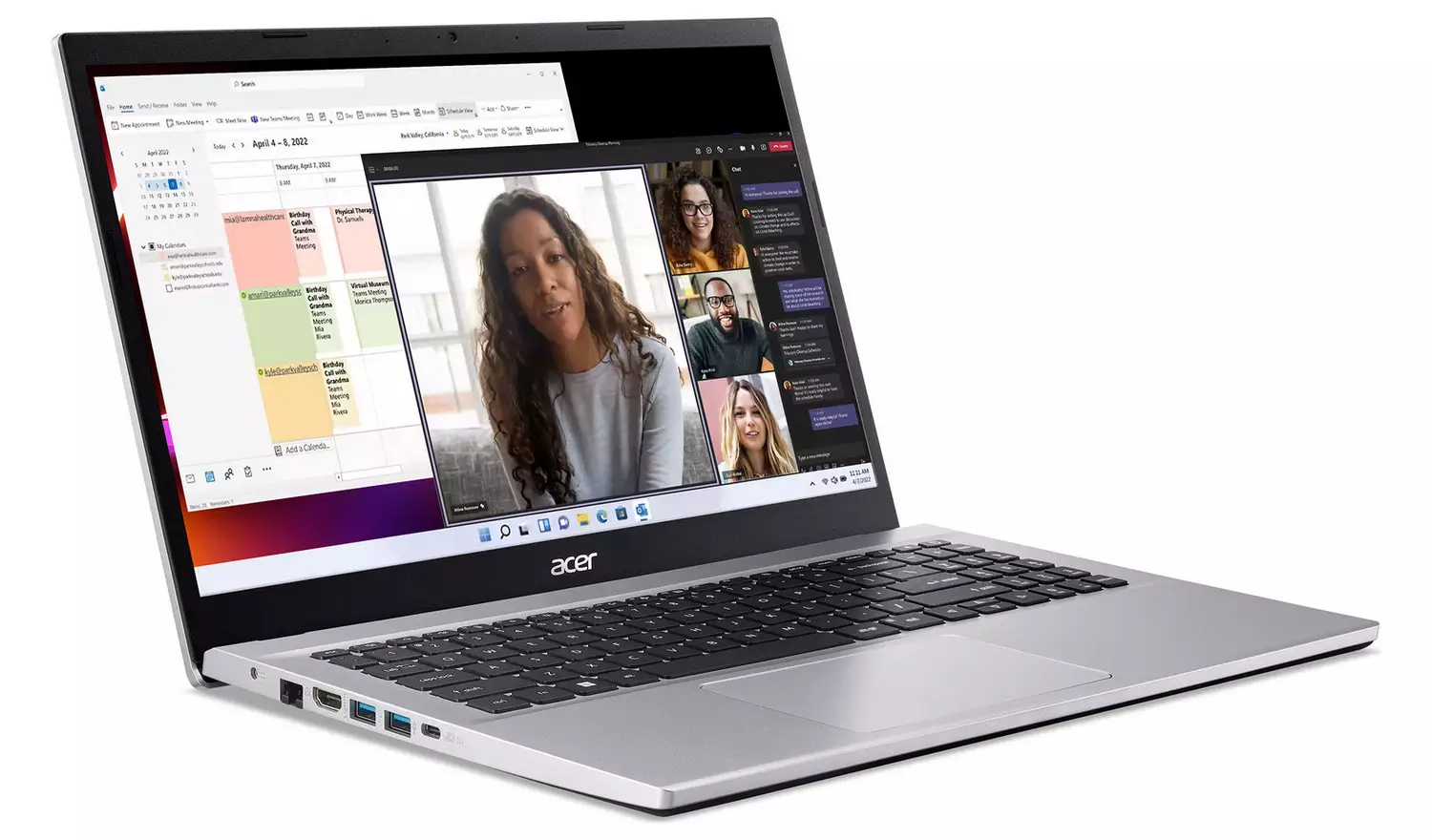 Acer Aspire 3 15.6in Ryzen 5 16GB 512GB Laptop - Silver