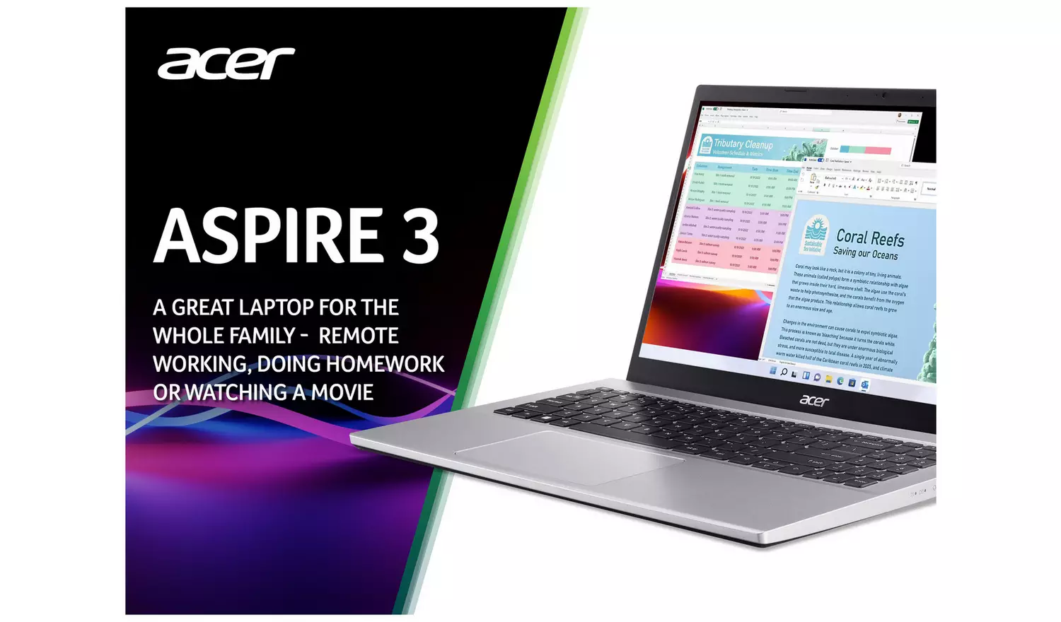 Acer Aspire 3 15.6in Ryzen 5 16GB 512GB Laptop - Silver