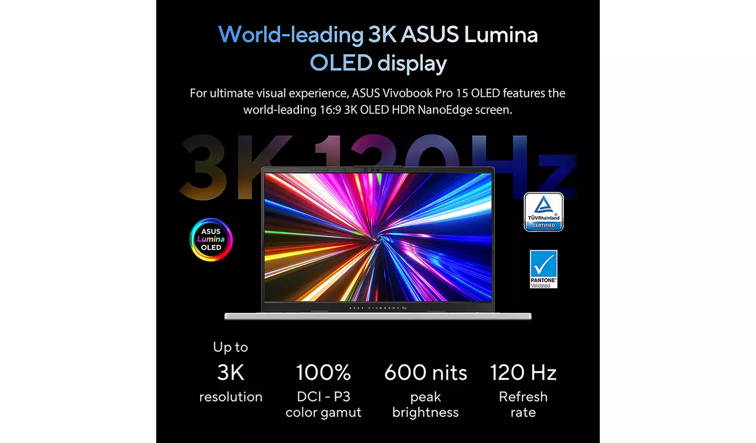 ASUS Vivobook Pro 15 15.6in U9 16GB 1TB RTX4050 Laptop