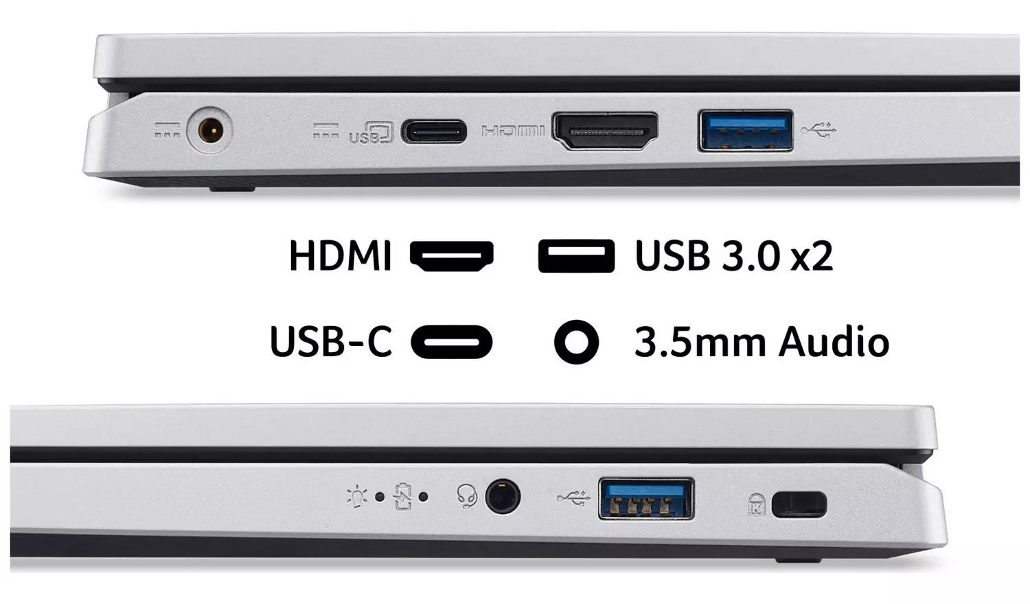 Acer Aspire Go 14 14in i3 8GB 128GB Laptop - Silver