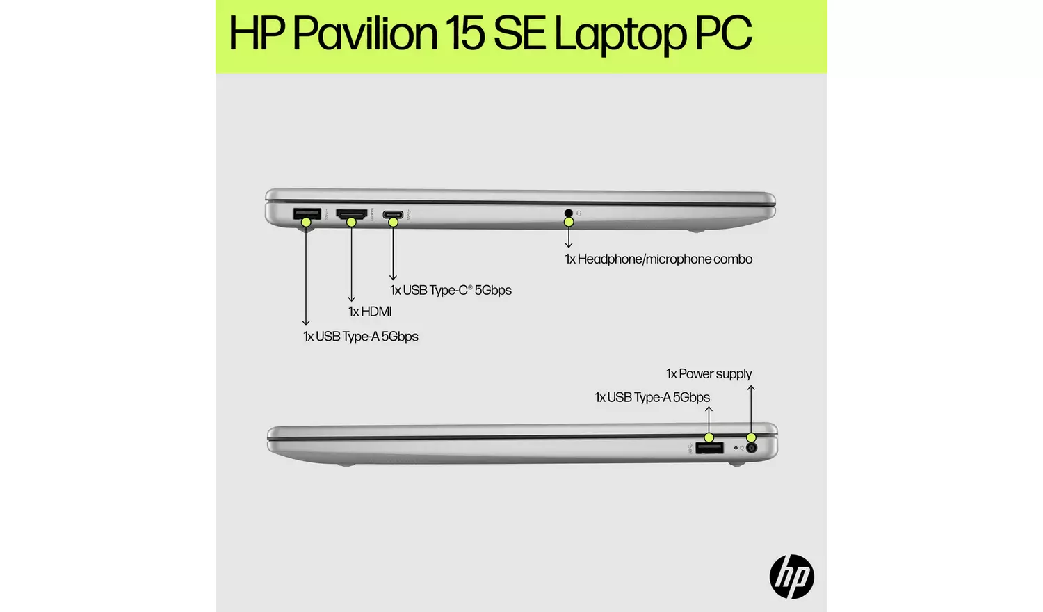 HP Pavilion 15 SE 15.6in i7 16GB 512GB Laptop - Silver