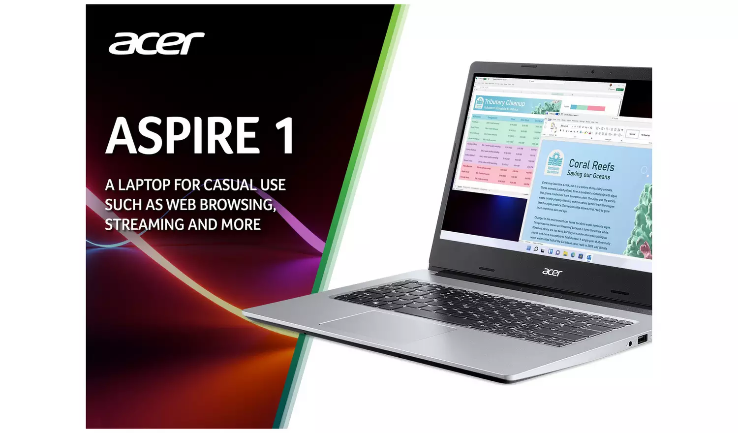 Acer Aspire 1 14in Celeron 4GB 64GB Cloudbook