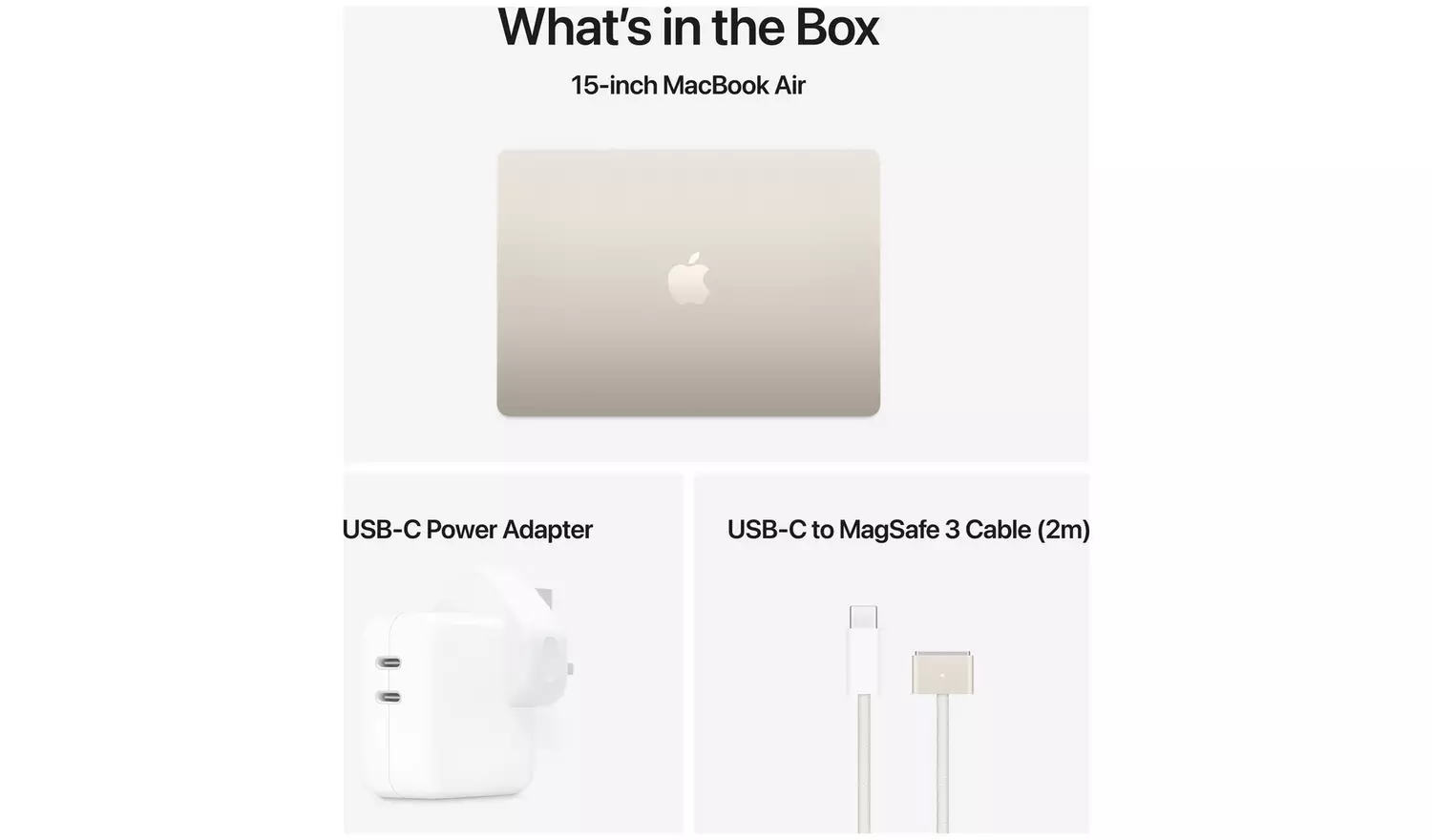 Apple MacBook Air 2025 15.3in M4 16GB 256GB - Starlight