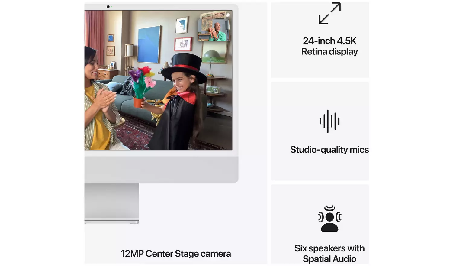 Apple iMac 2024 24in M4 10 Core 16GB 256GB - Silver