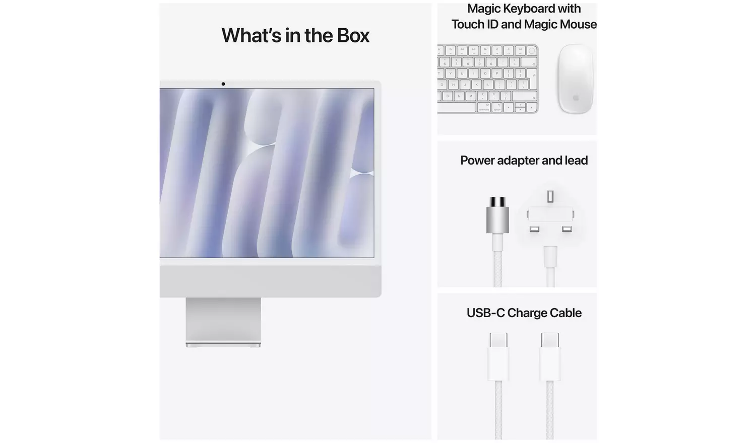 Apple iMac 2024 24in M4 10 Core 16GB 256GB - Silver