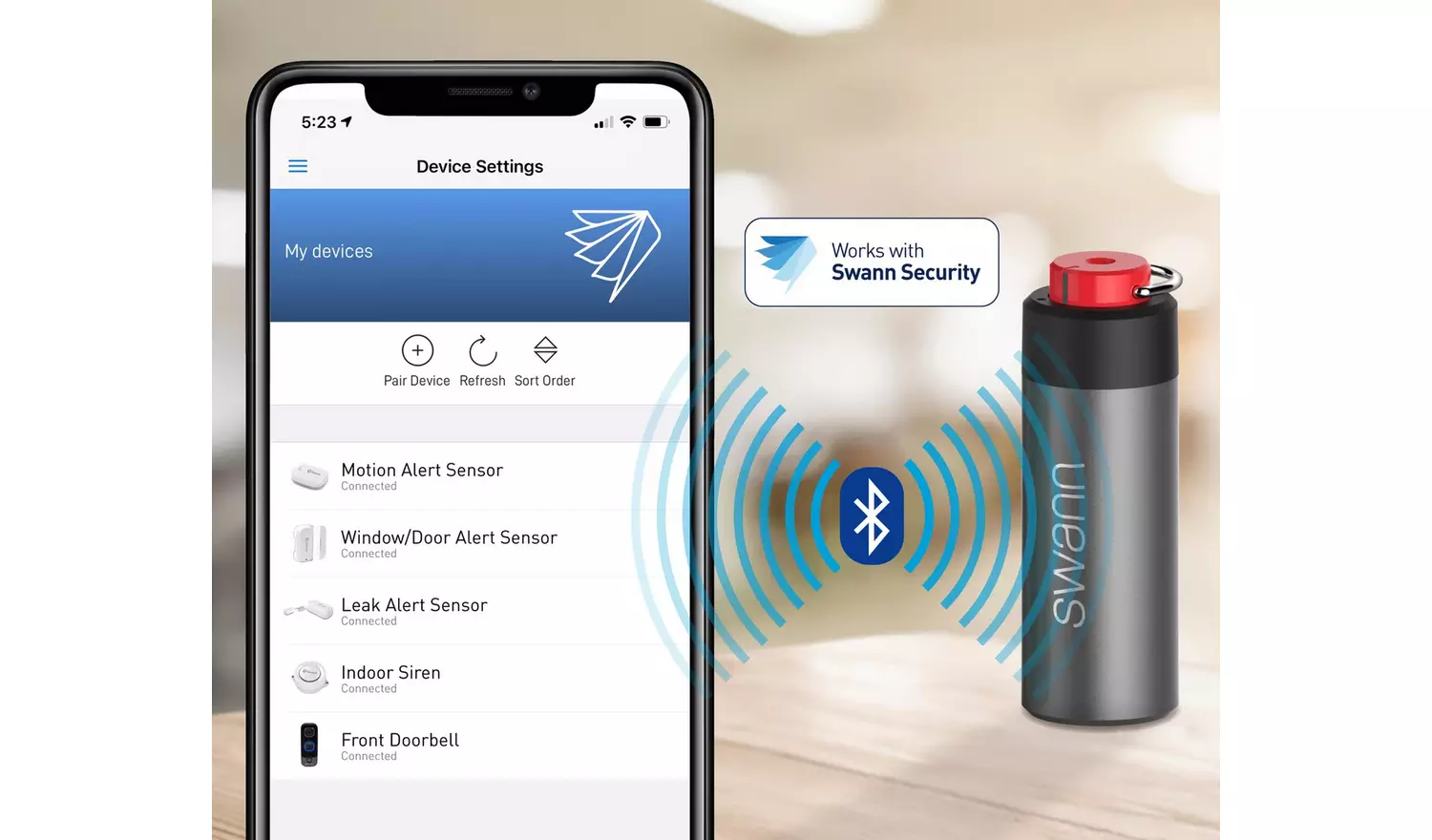 Swann ActiveResponse Personal Safety Alarm - Graphite