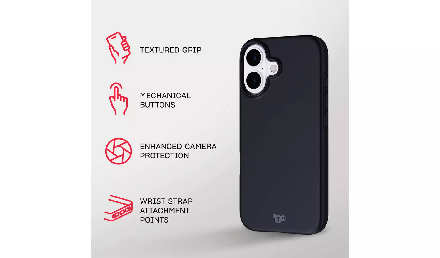 Tech21 iPhone 16 Plus EvoLite Phone Case - Black