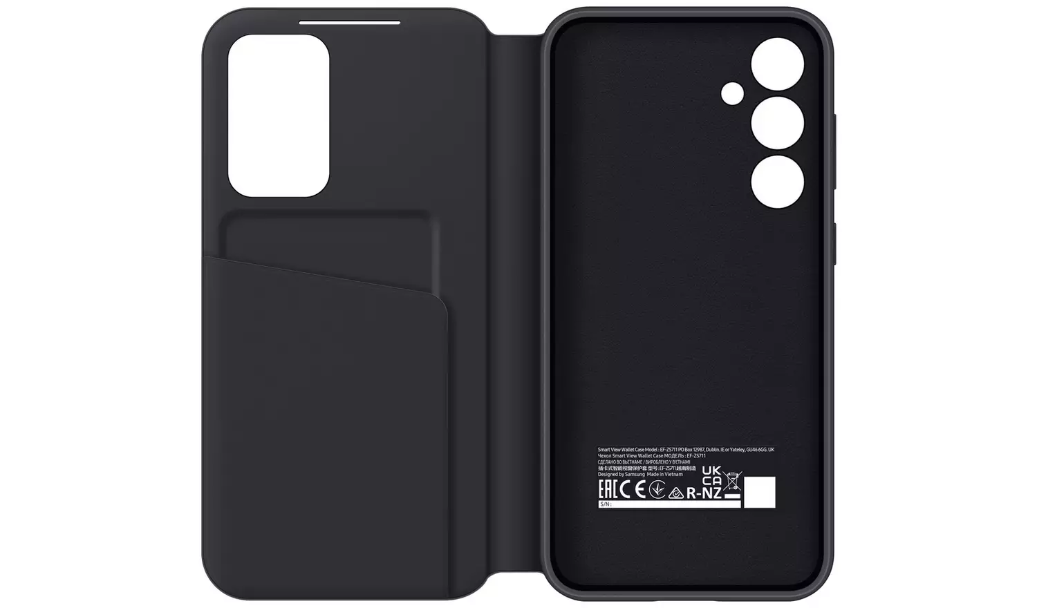 Samsung S23 FE Smart Wallet Phone Case - Black