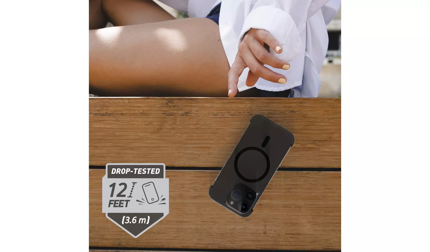 Skech Stark iPhone 15 Pro Max Phone Case with MagSafe Black