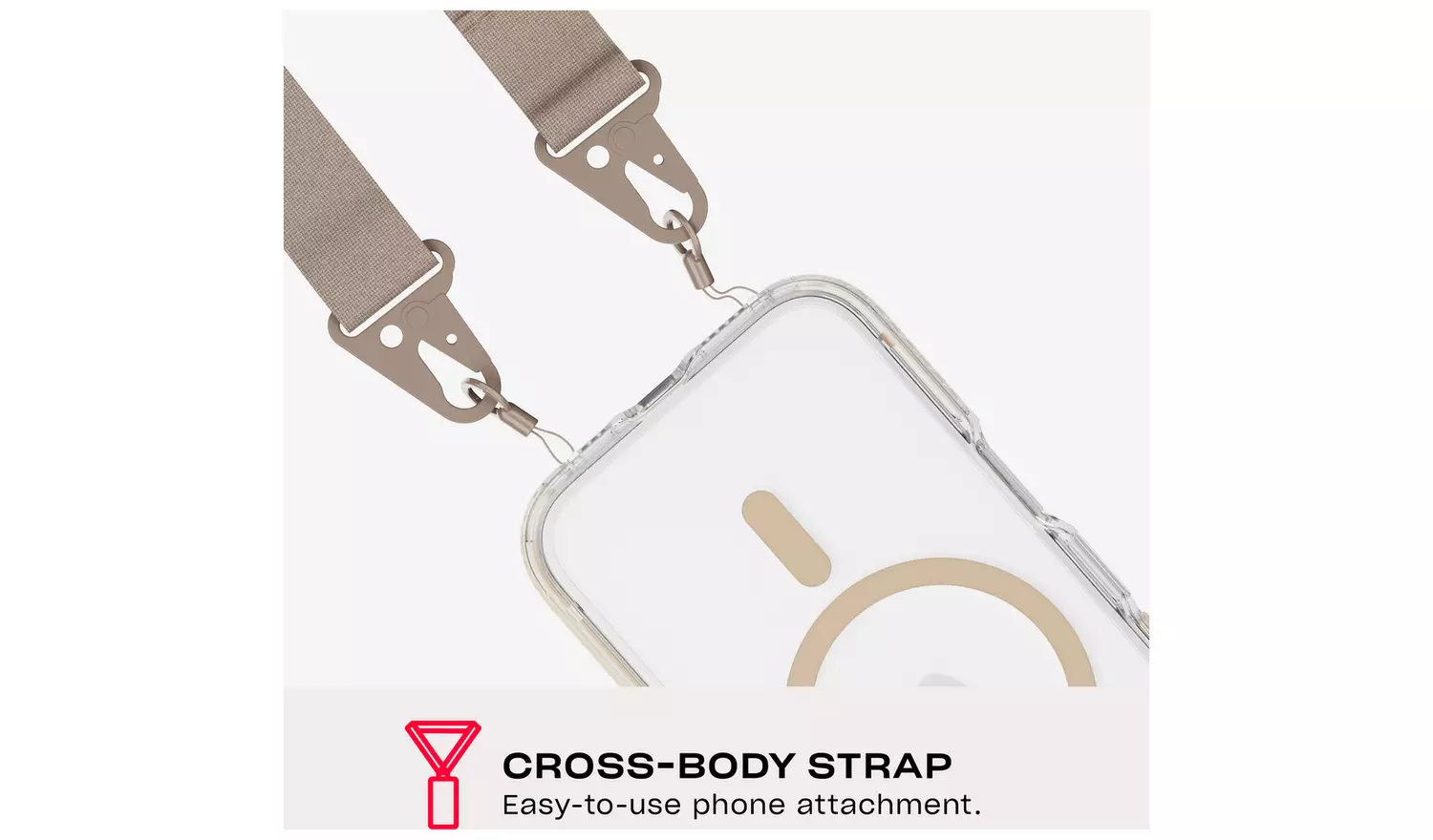 Tech21 Standalone CrossBody Strap - Taupe