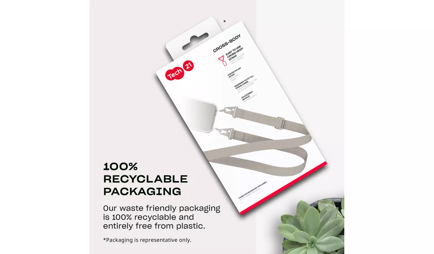 Tech21 Standalone CrossBody Strap - Taupe