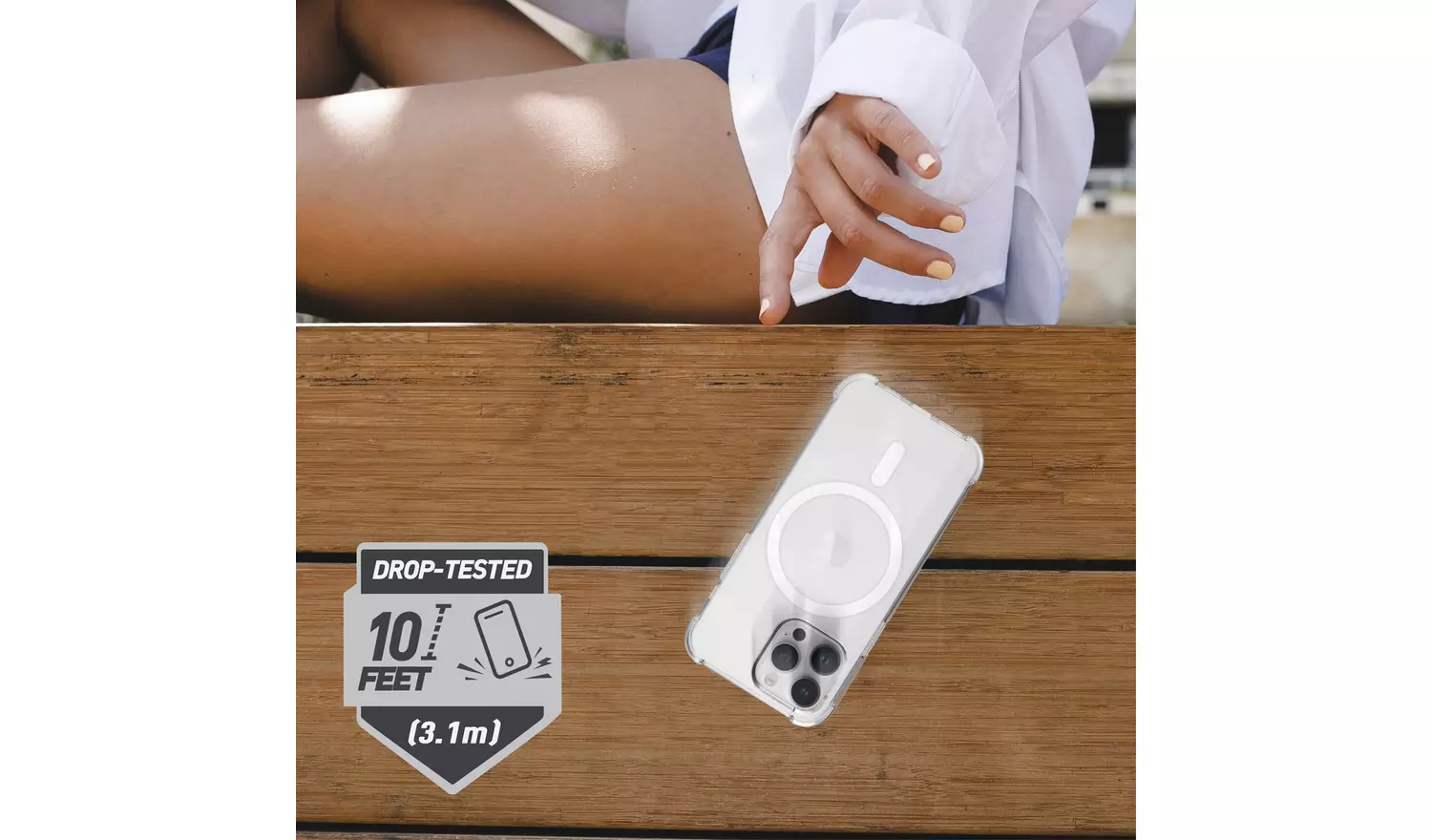 Skech iPhone 15 Pro Max Phone Case & Glass Screen Protector