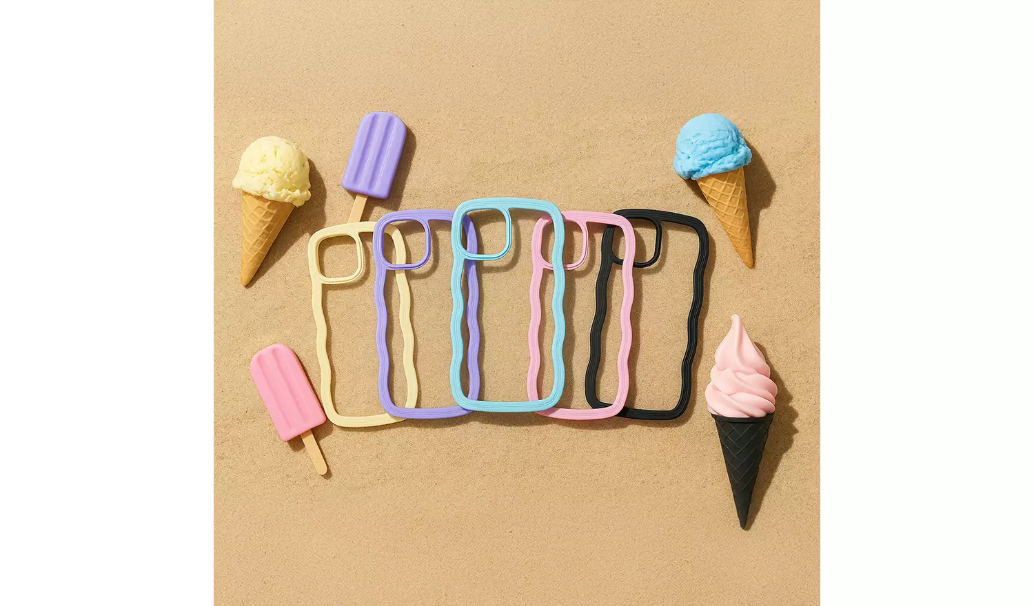 Proporta iPhone 15 Wavy Phone Case - Cream