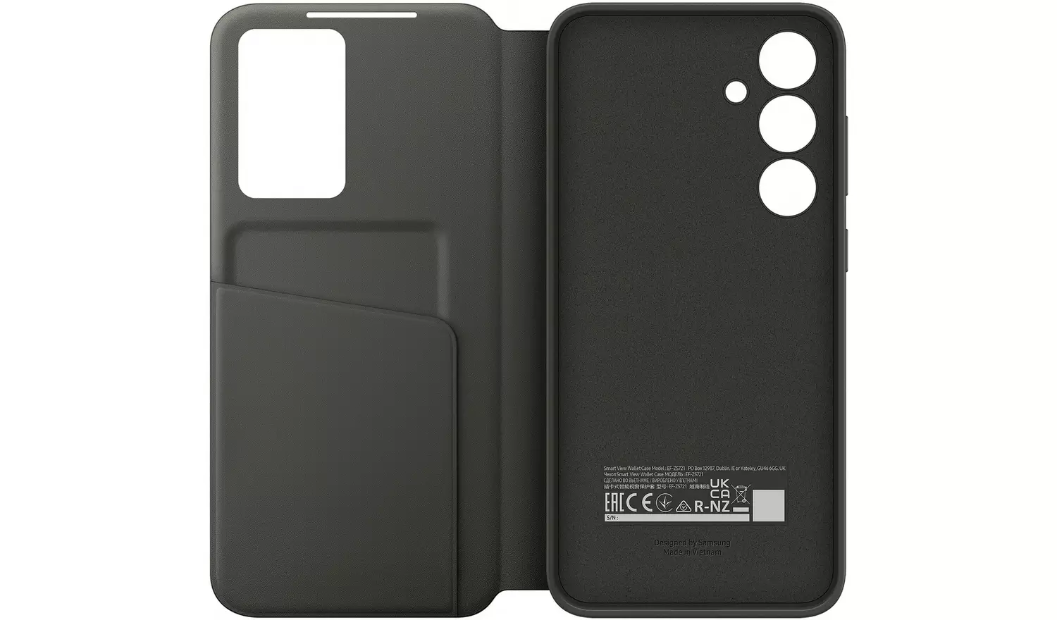 Samsung Galaxy S24 FE Wallet Phone Case - Black