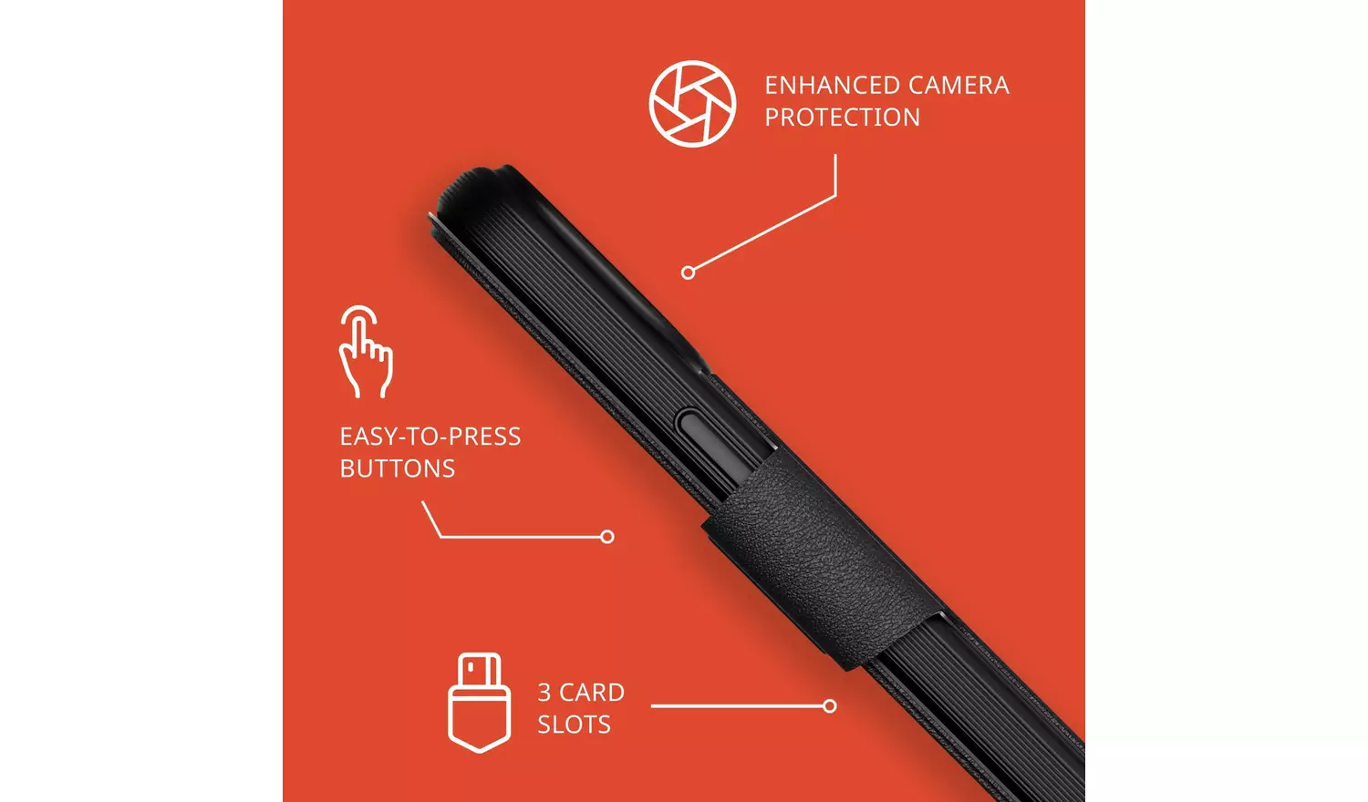 Tech21 iPhone 14 Pro EvoLite Wallet Folio Phone Case - Black