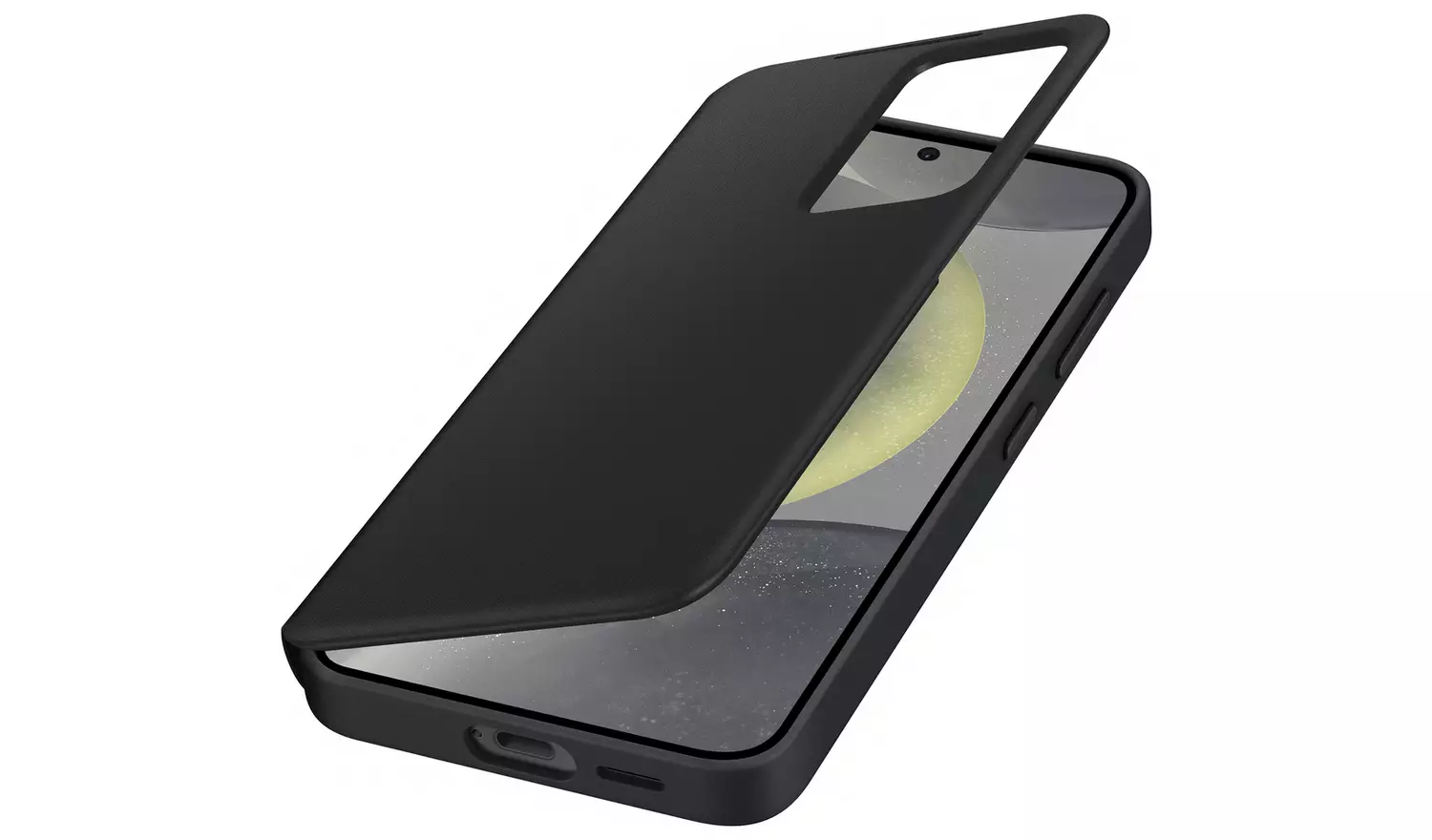 Samsung S24 Smart View Wallet Folio Phone Case - Black