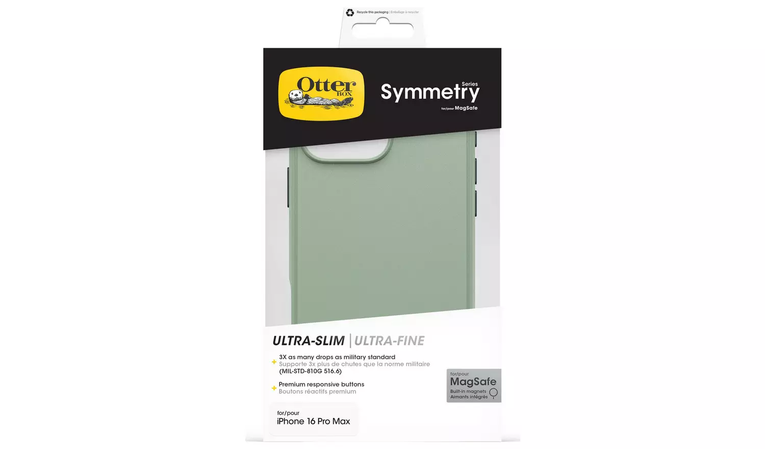 OtterBox Symmetry iPhone 16 Pro Max Phone Case MagSafe Green