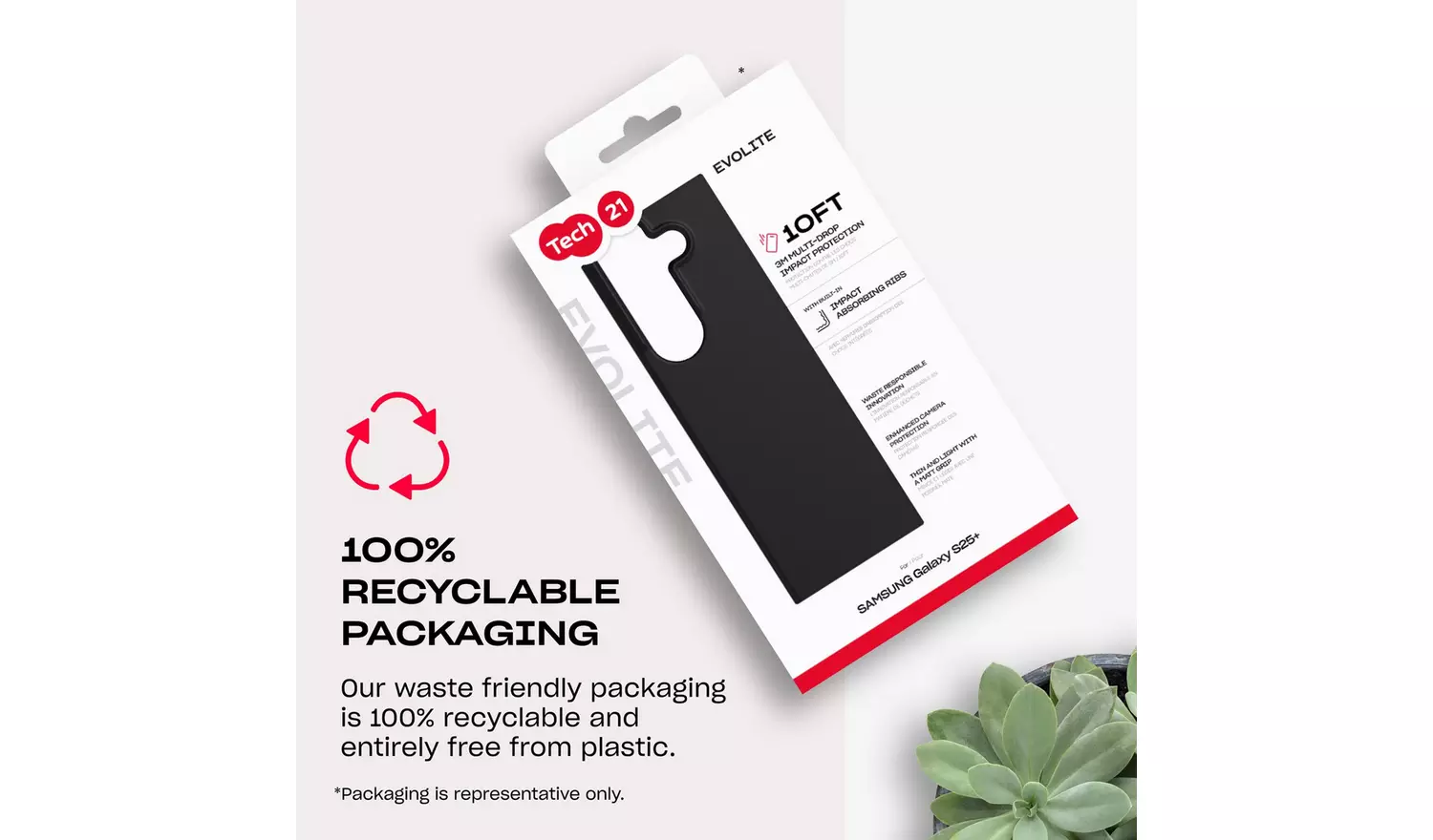 Tech21 EvoLite Samsung Galaxy S25 Ultra Phone Case - Black