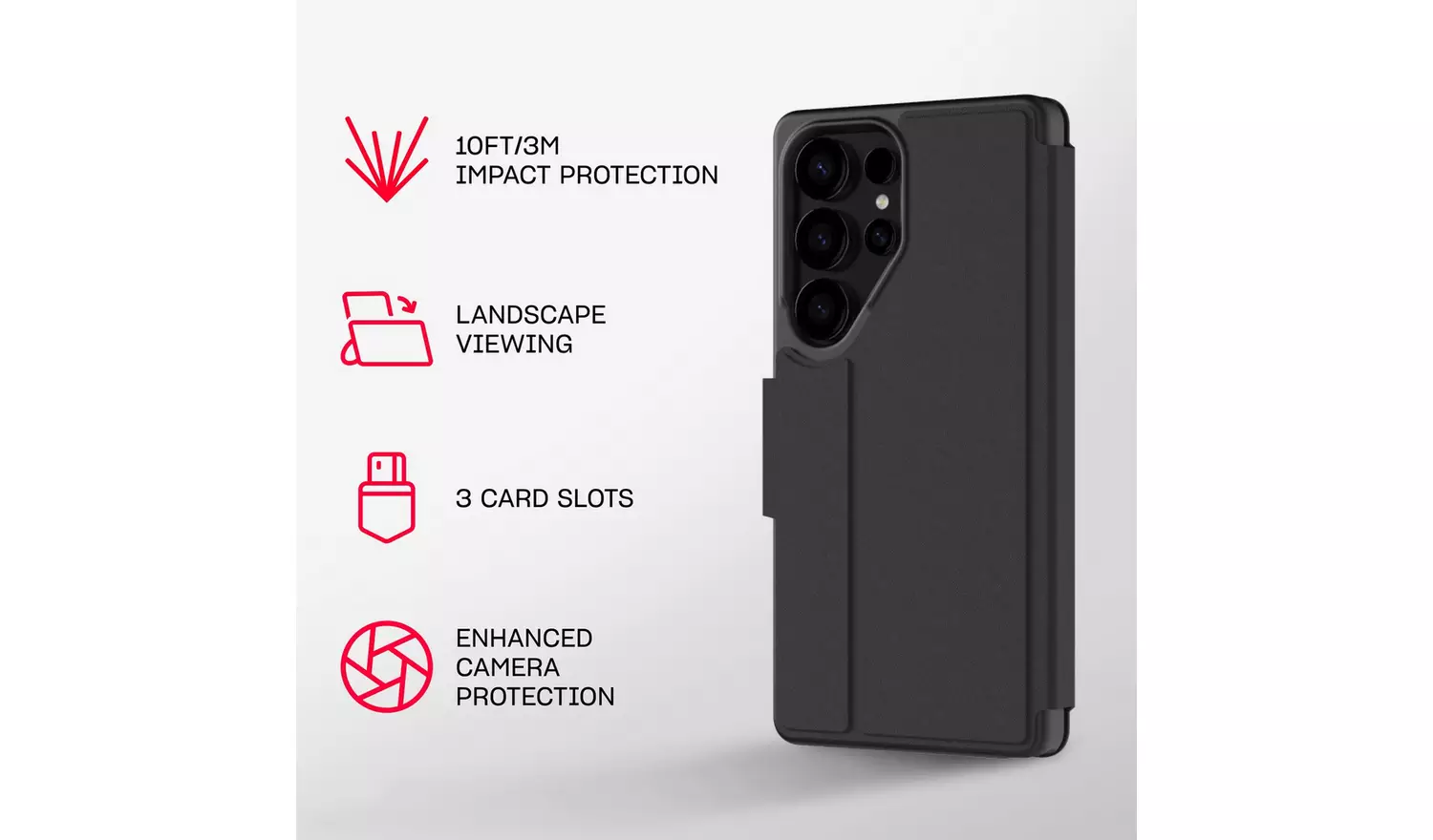 Tech21 EvoLite Samsung Galaxy S25 Ultra Folio Phone Case