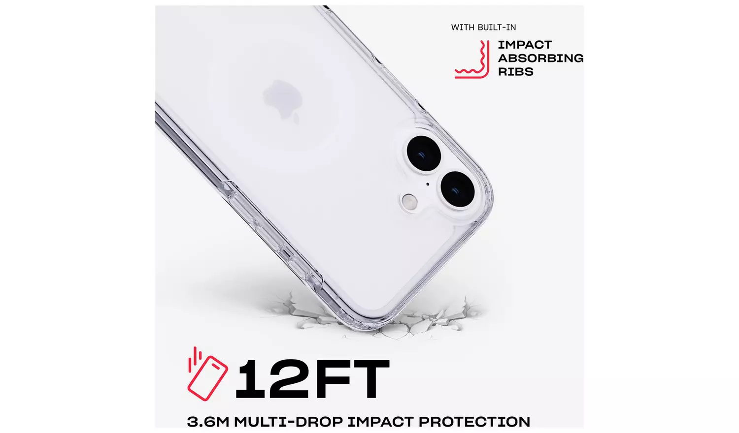 Tech21 EvoClear iPhone 16 Plus Phone Case MagSafe - Clear