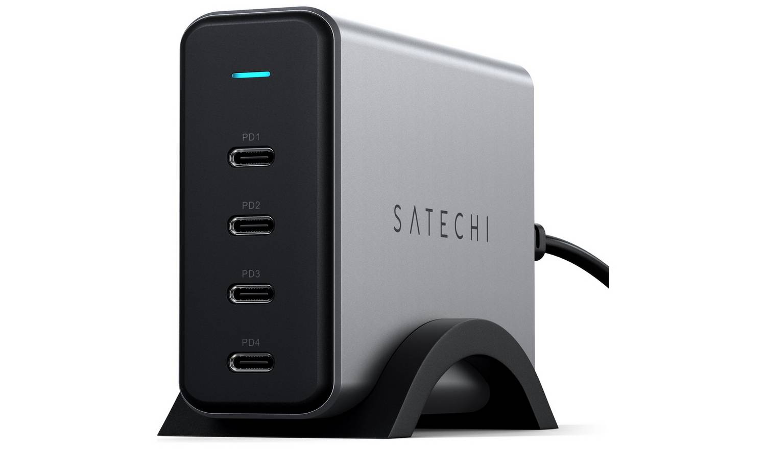 SATECHI 165W Type C PD Wall Charger - Black & Silver